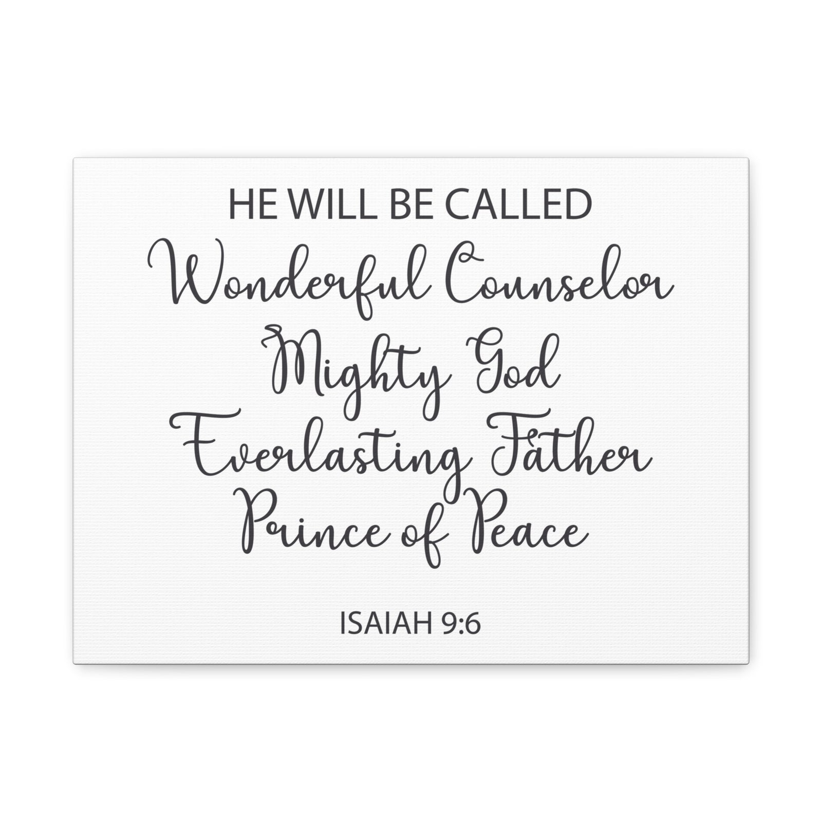 Scripture Walls Prince Of Peace Isaiah 9:6 Bible Verse Canvas Christian Wall Art Ready To Hang-Express Your Love Gifts