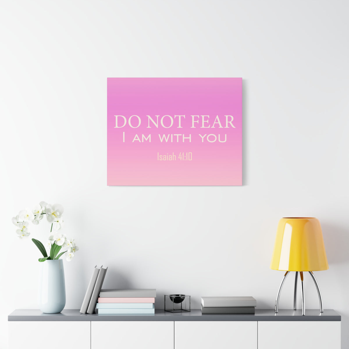 Scripture Canvas I Am With You Isaiah 41:10 Christian Wall Art Bible Verse Print Ready to Hang-Express Your Love Gifts