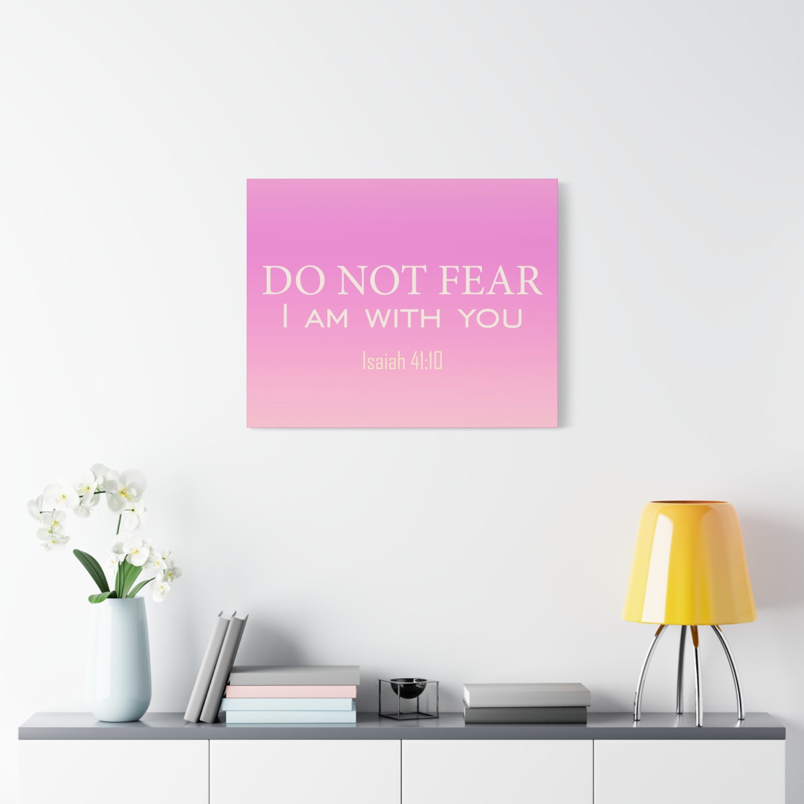 Scripture Canvas I Am With You Isaiah 41:10 Christian Wall Art Bible Verse Print Ready to Hang-Express Your Love Gifts