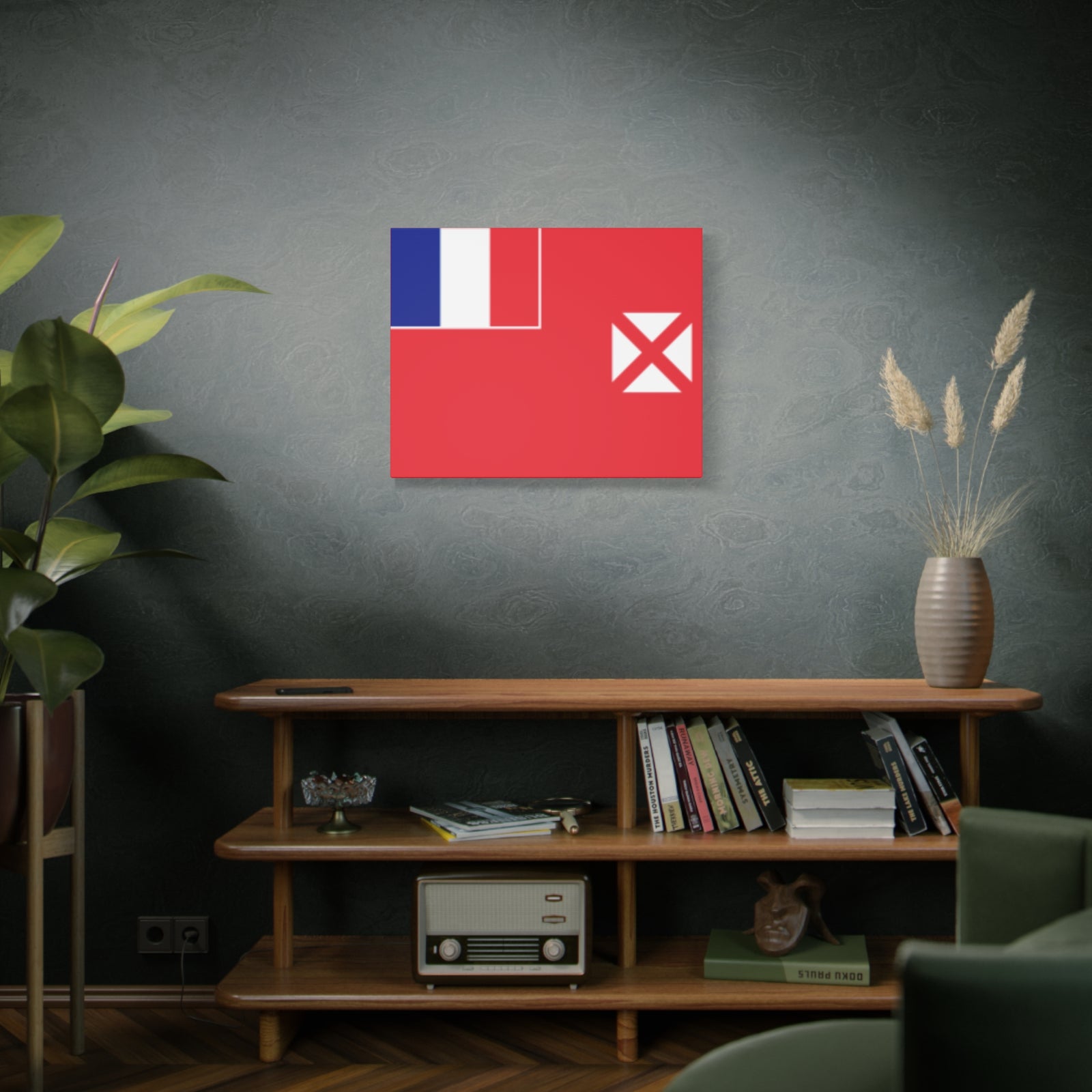 Wallis and Futuna Country Flag Canvas Vibrant Wall Art Unframed Home Decor-Express Your Love Gifts