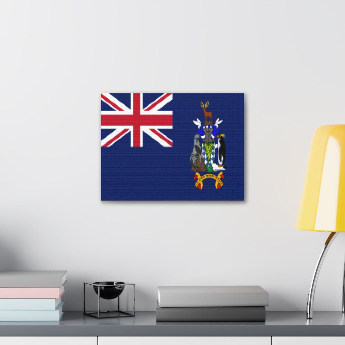 South Georgia Country Flag Canvas Vibrant Wall Art Unframed Home Decor-Express Your Love Gifts