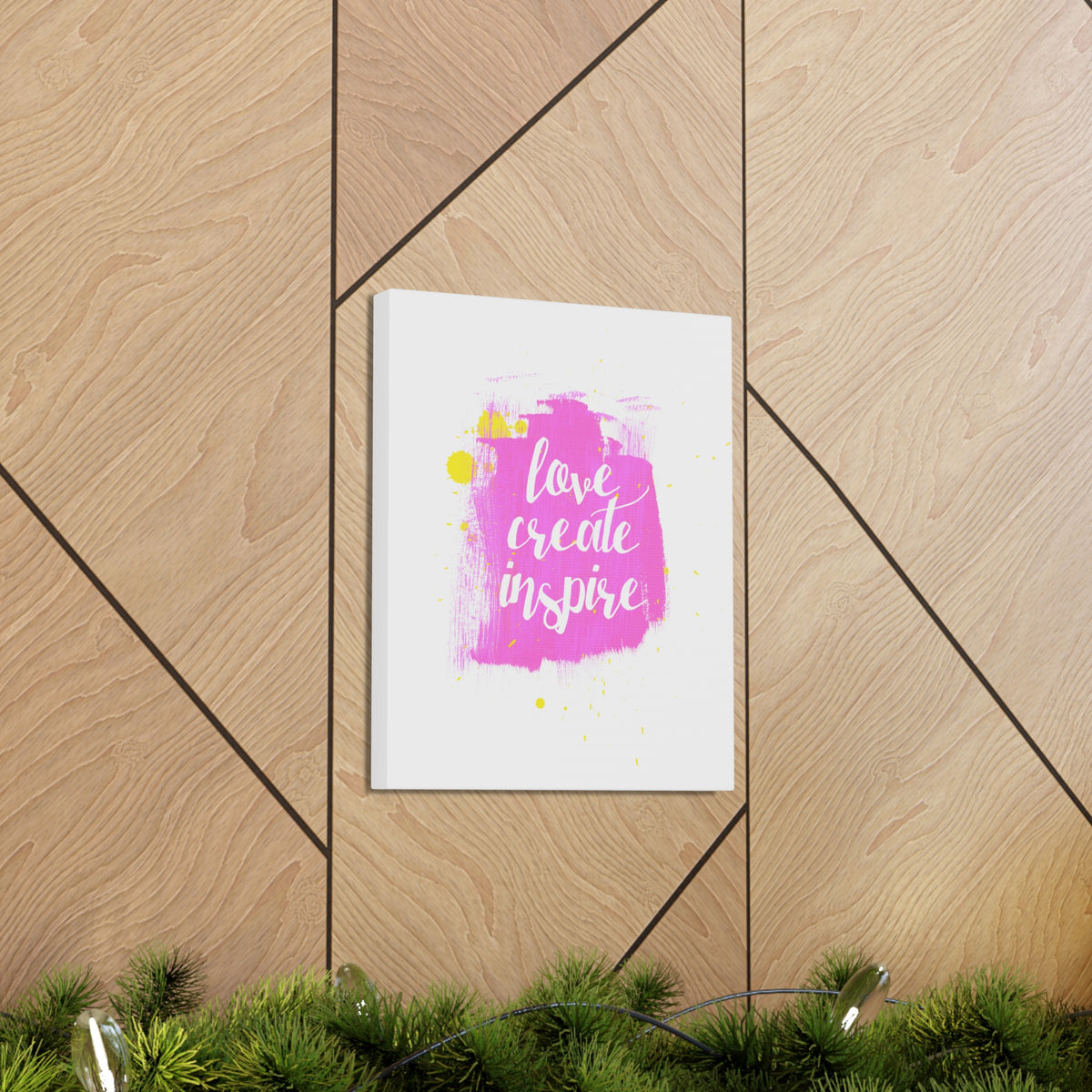 Inspirational Wall Art Love Create Inspire Motivation Wall Decor for Home Office Gym Inspiring Success Quote Print Ready to Hang-Express Your Love Gifts