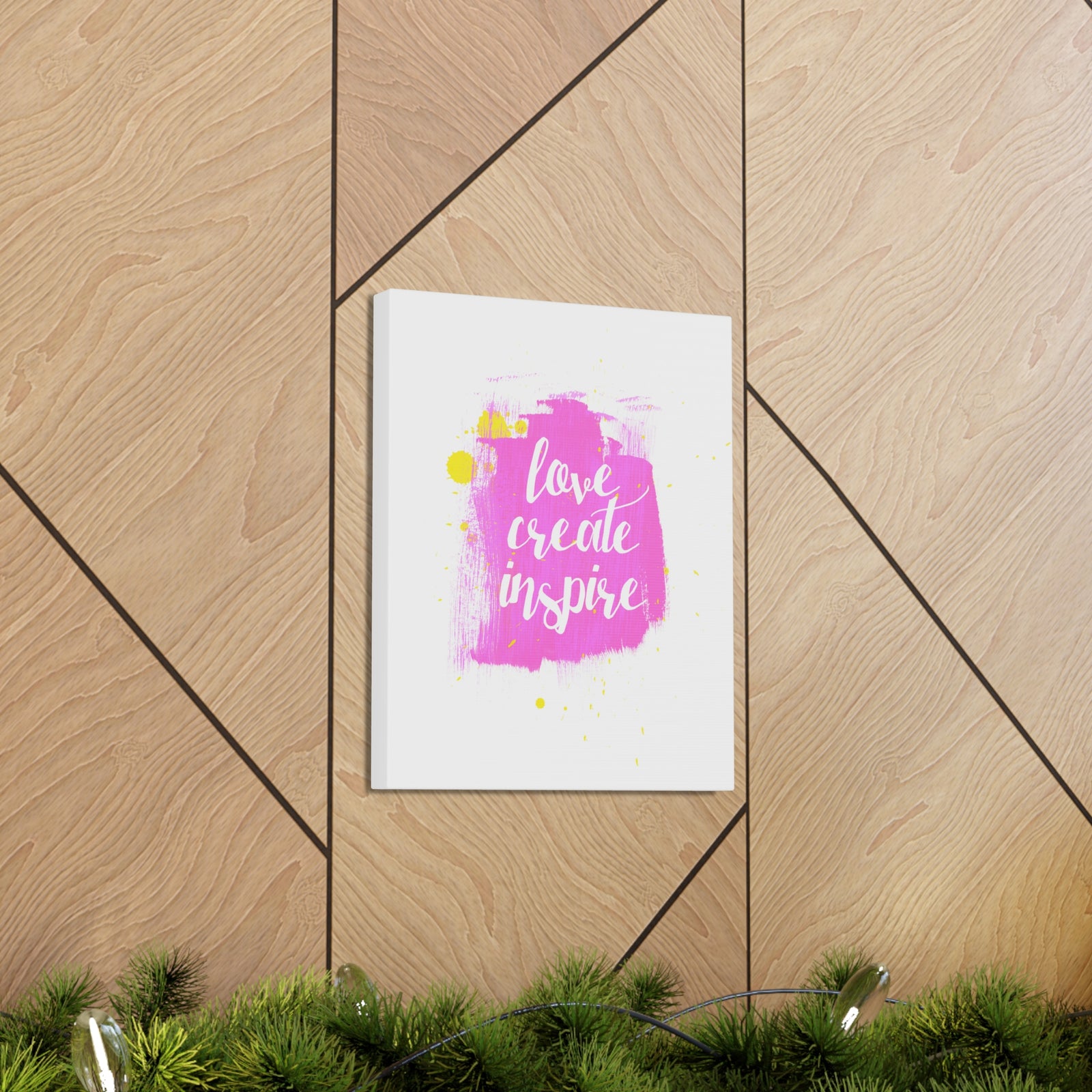 Inspirational Wall Art Love Create Inspire Motivation Wall Decor for Home Office Gym Inspiring Success Quote Print Ready to Hang-Express Your Love Gifts
