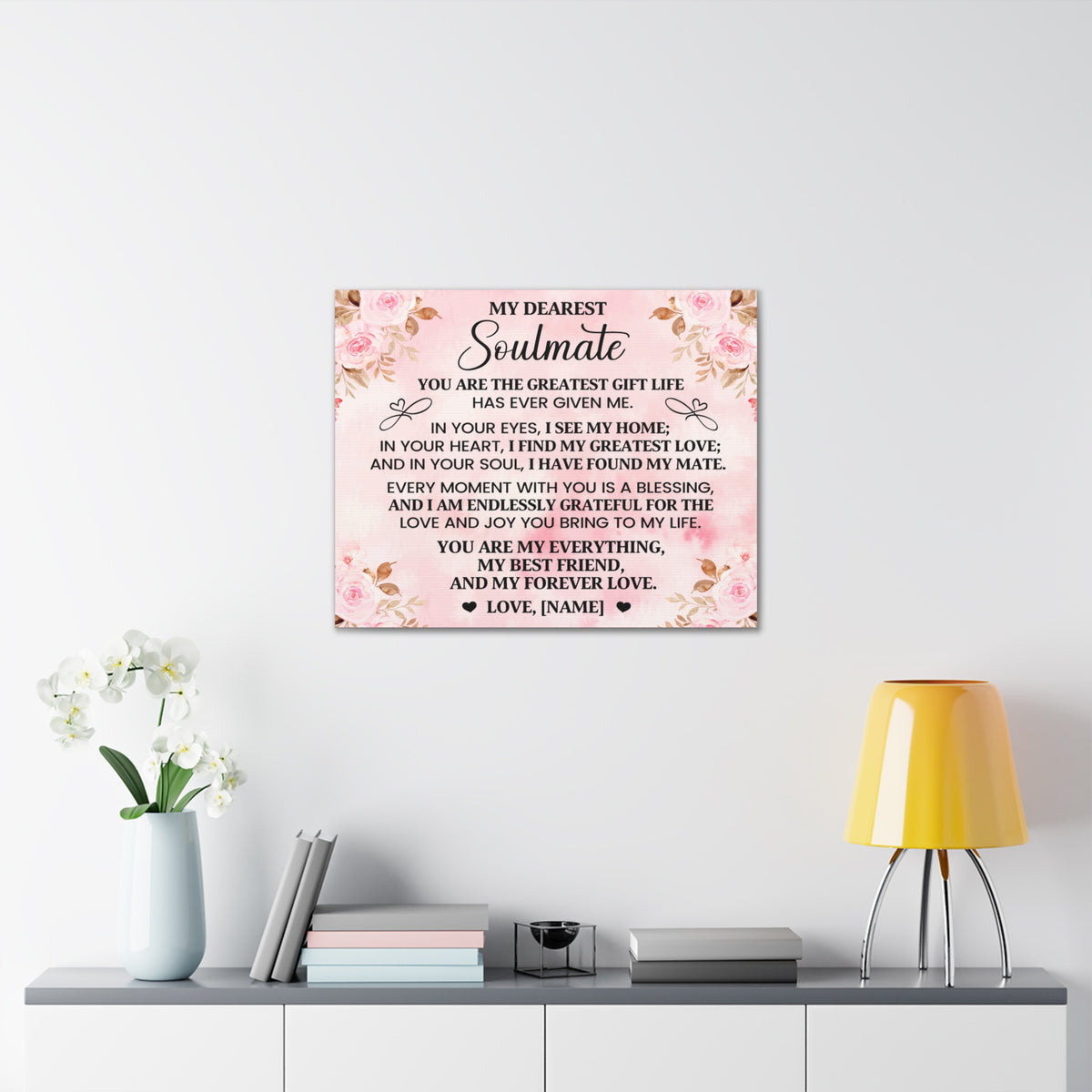 Personalized You Are The Greatest Gift Romantic Inspirational Print Ready to Hang Artwork Unframed-Express Your Love Gifts