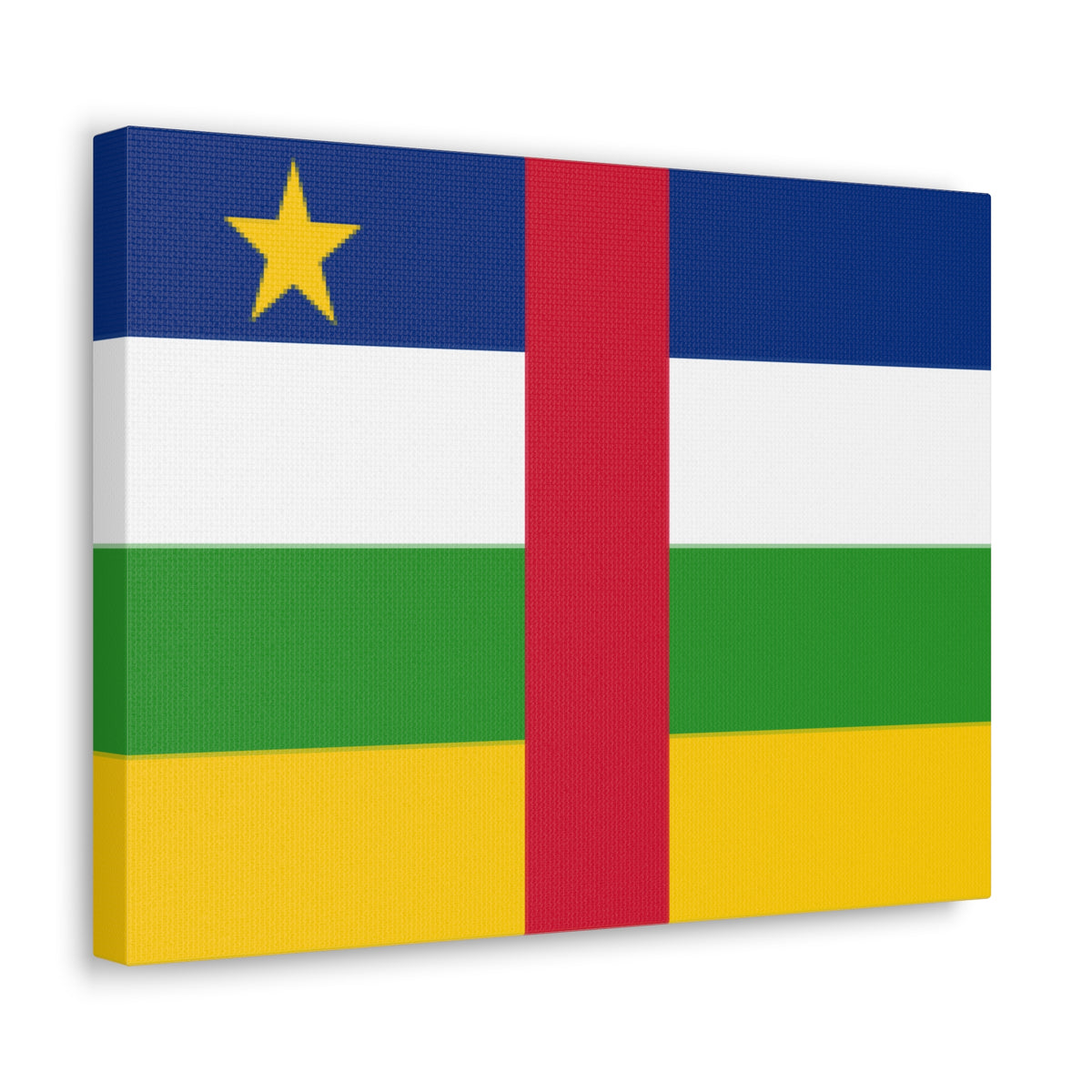 Central African Republic Country Flag Canvas Vibrant Wall Art Unframed Home Decor-Express Your Love Gifts
