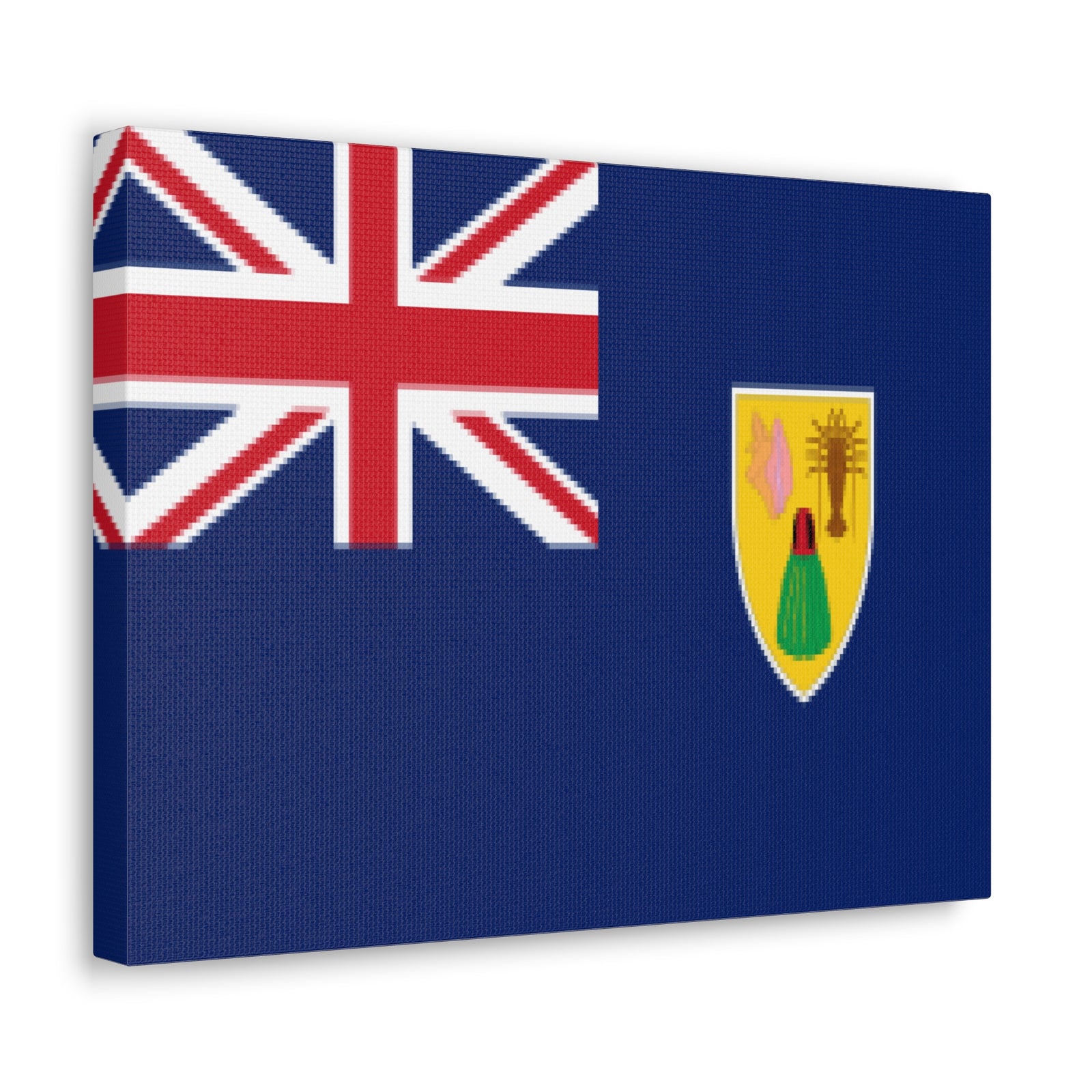 Turks and Caicos Islands Country Flag Canvas Vibrant Wall Art Unframed Home Decor-Express Your Love Gifts