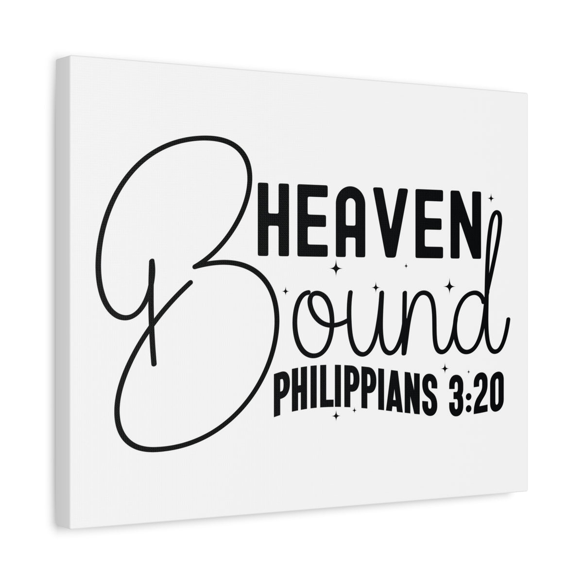 Scripture Walls Philippians 3:20 I am Heaven Bound Bible Verse Canvas Christian Wall Art Ready to Hang Unframed-Express Your Love Gifts