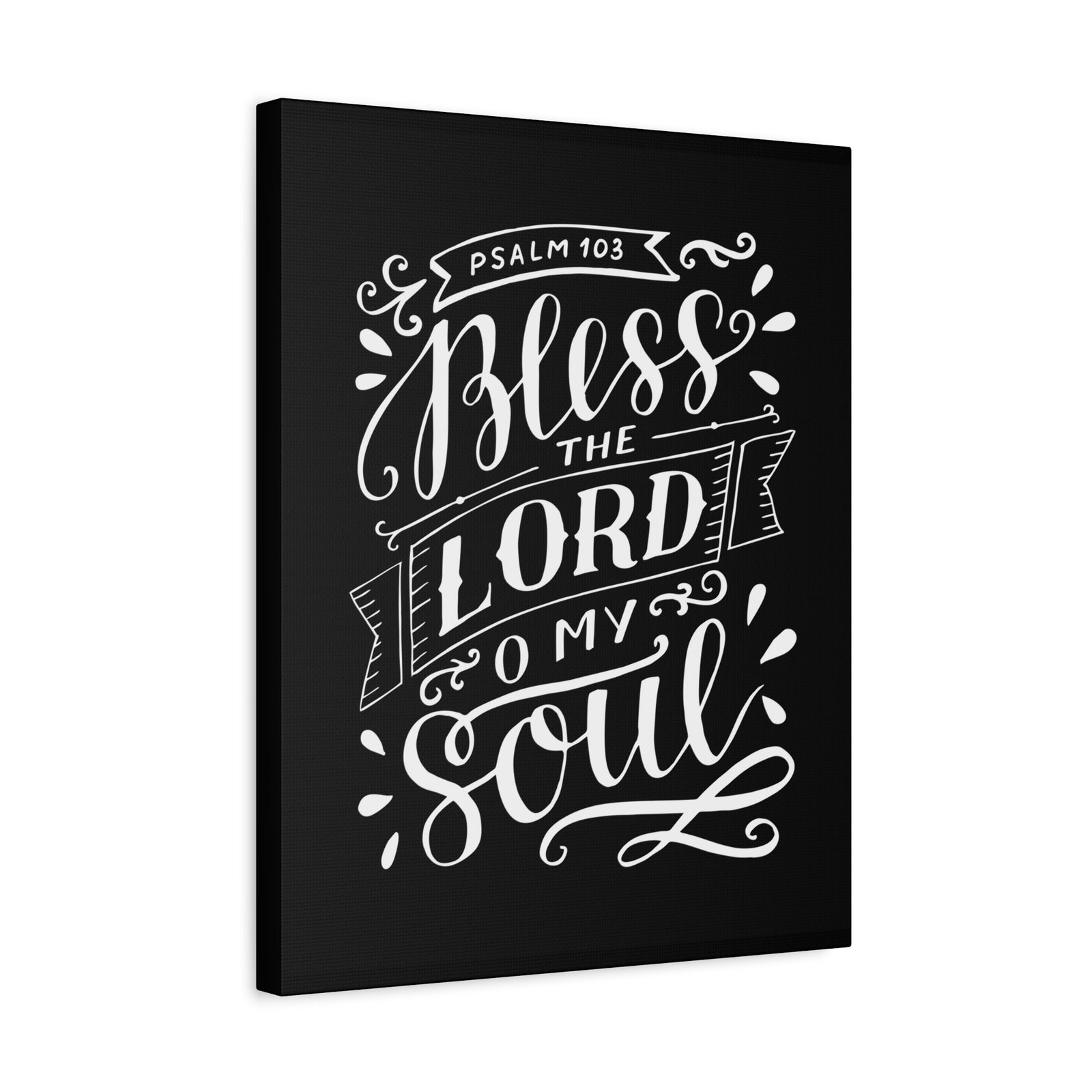 Scripture Canvas Bless The Lord Psalm 103 Christian Wall Art Bible Verse Print Ready to Hang-Express Your Love Gifts