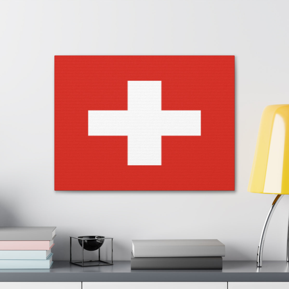 Switzerland Country Flag Canvas Vibrant Wall Art Unframed Home Decor-Express Your Love Gifts