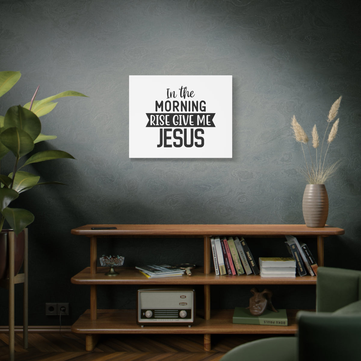 Scripture Canvas In The Morning Rise Psalm 143:8 Christian Wall Art Bible Verse Print Ready to Hang-Express Your Love Gifts