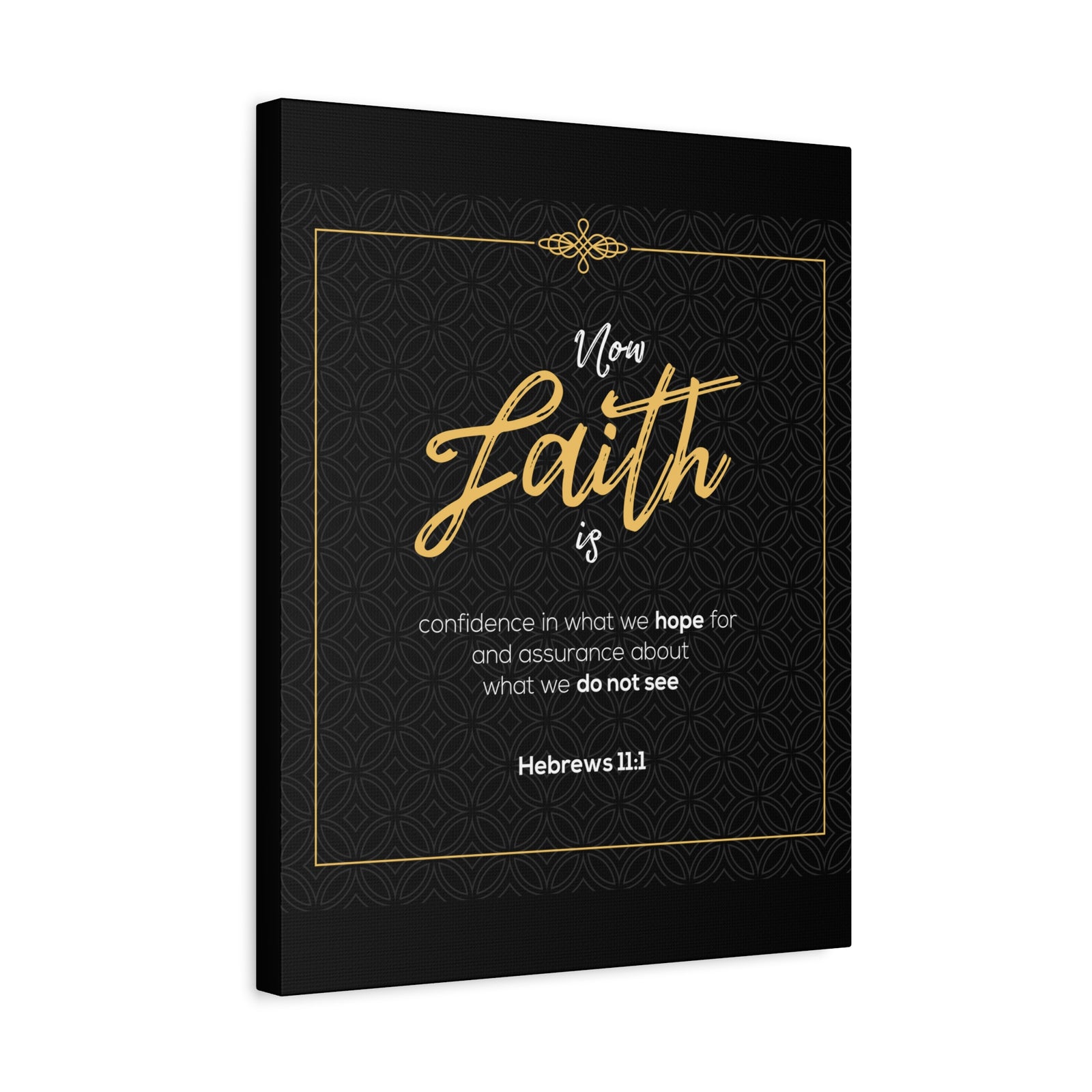 Scripture Canvas Faith Is Confidence Hebrews 11:1 Christian Wall Art Bible Verse Print Ready To Hang-Express Your Love Gifts