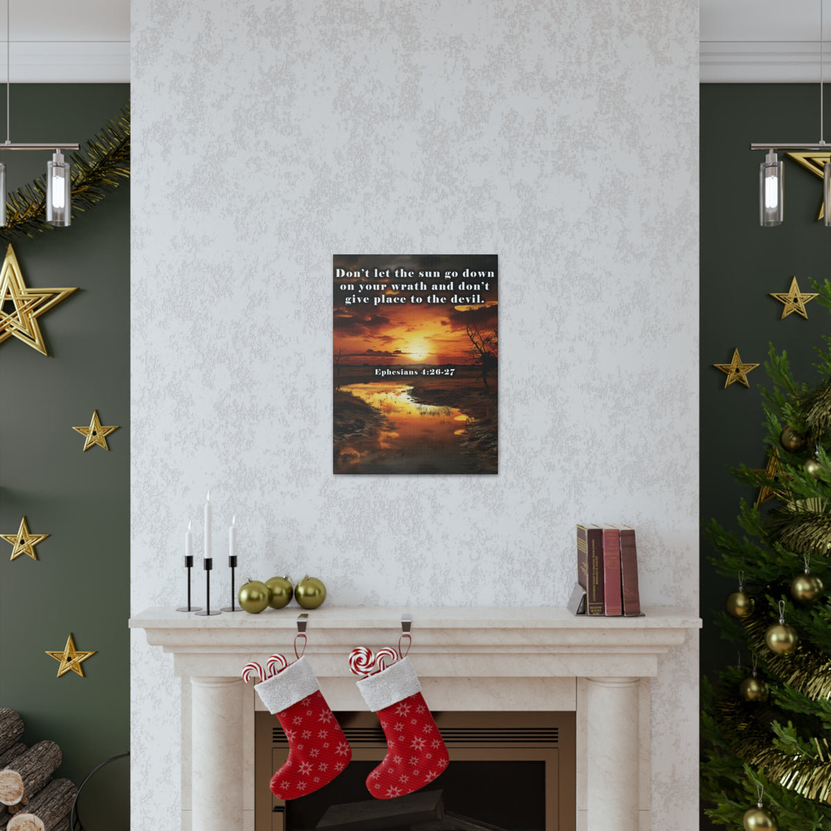 Scripture Walls Be Ye Angry Ephesians 4:26-27 Christian Wall Art Print Ready to Hang Unframed-Express Your Love Gifts