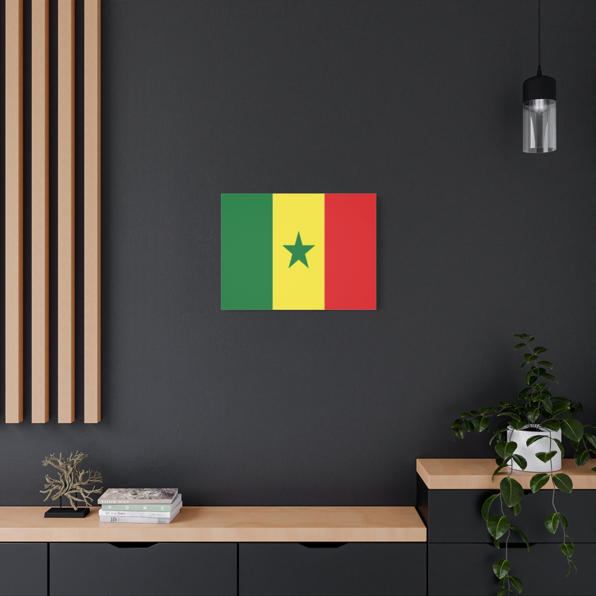 Senegal Country Flag Canvas Vibrant Wall Art Unframed Home Decor-Express Your Love Gifts