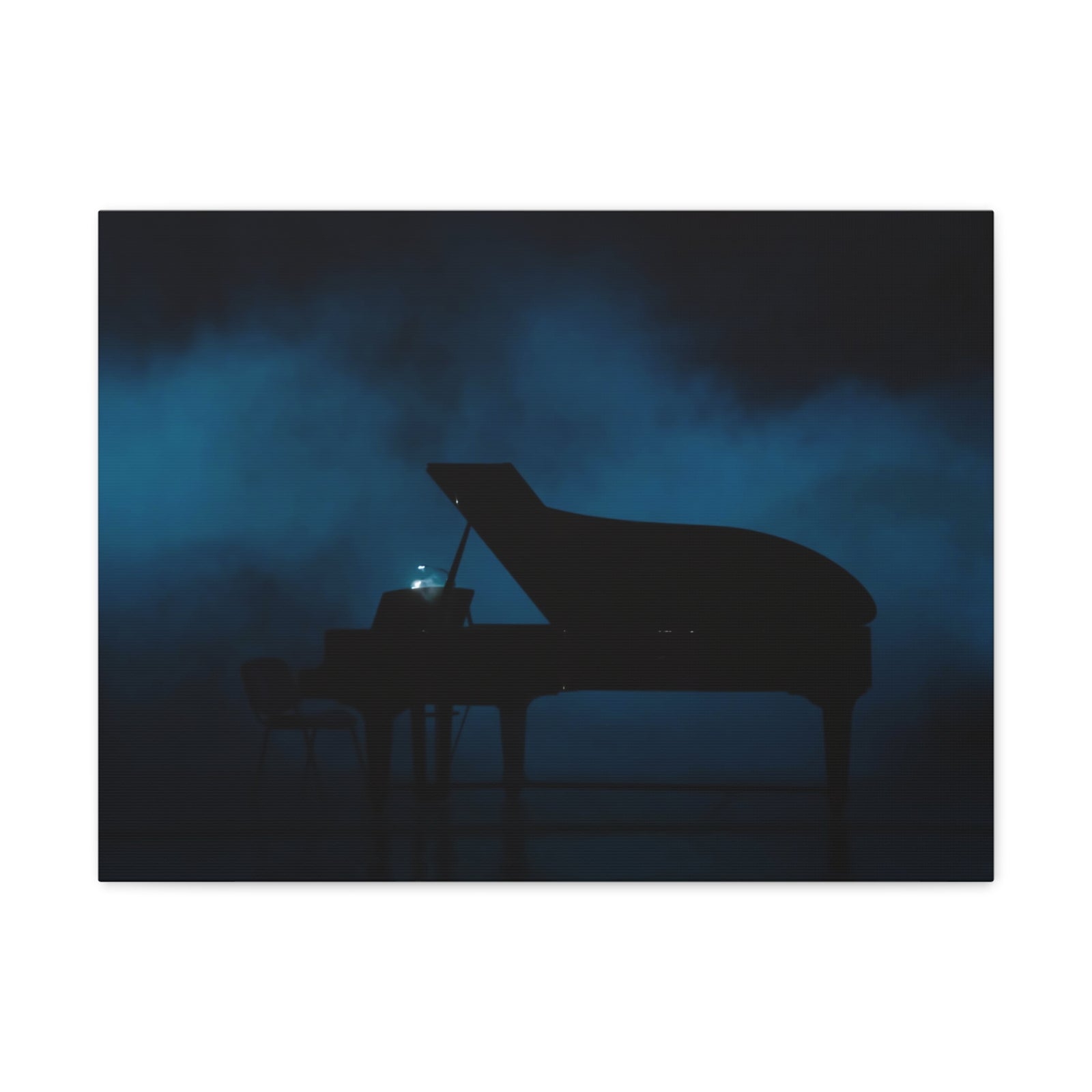 Piano Dark Music Lover's Delight Piano Keyboard Canvas Wall Art for Home Decor Ready-to-Hang-Express Your Love Gifts