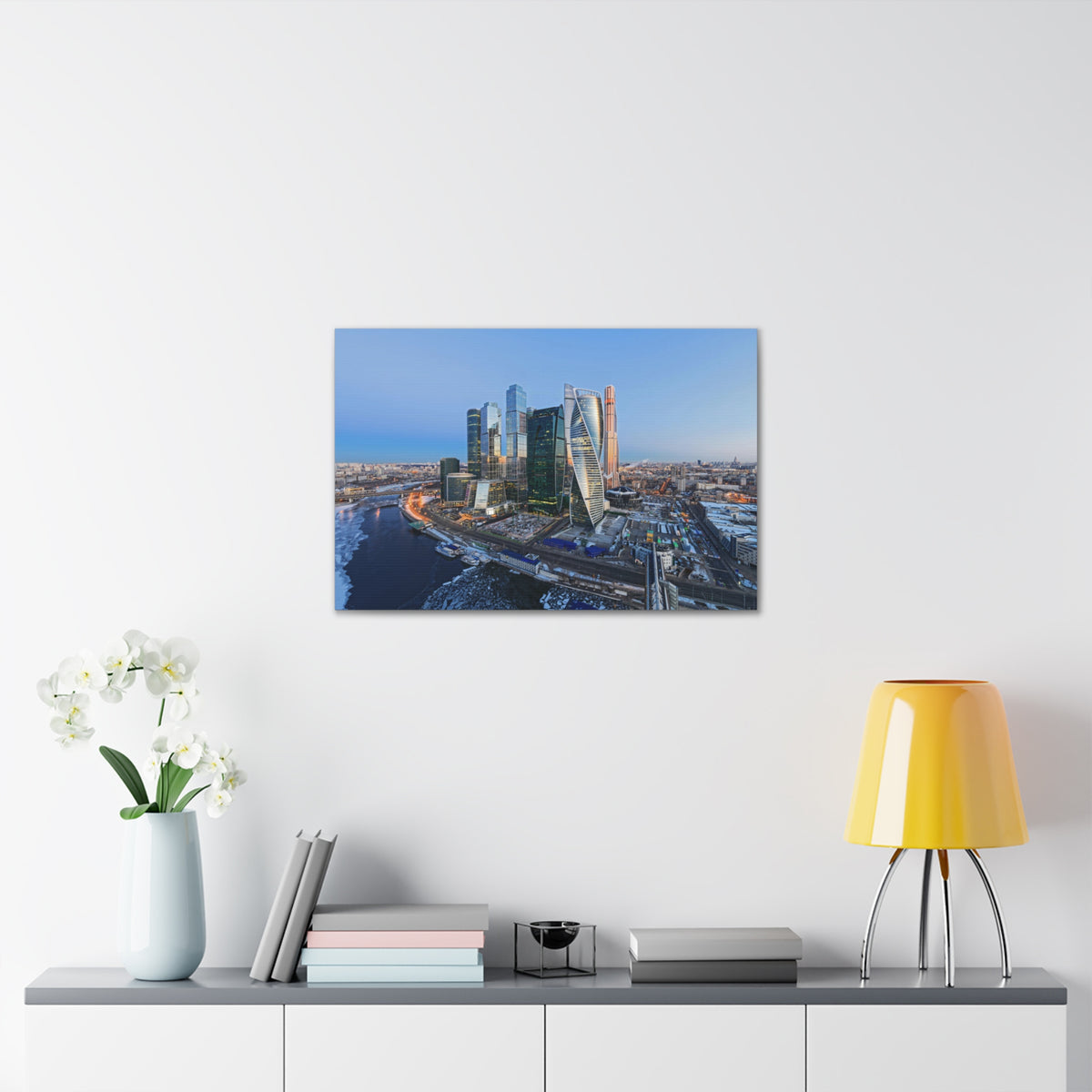Moscow Daytime Skyline Canvas Artwork High-Quality Breathtaking Stunning Cityscape for Home Decor Ready to Hang-Express Your Love Gifts