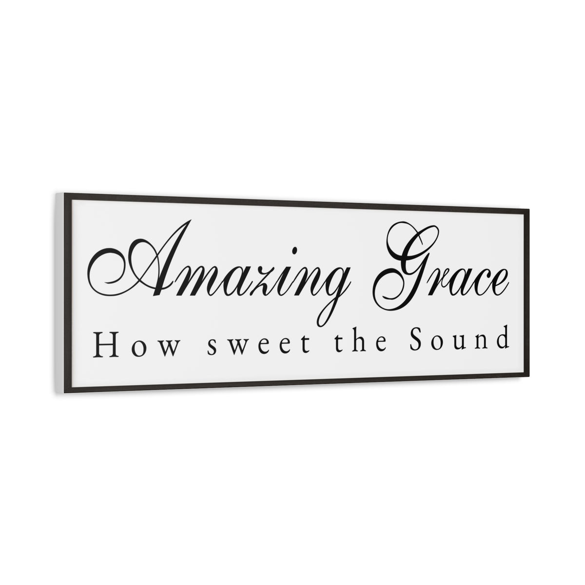 Scripture Walls Amazing Grace White Bible Verse Canvas Christian Wall Art Ready to Hang Unframed-Express Your Love Gifts