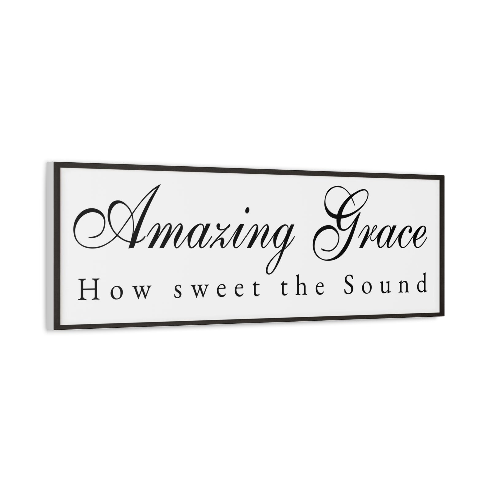 Scripture Walls Amazing Grace White Bible Verse Canvas Christian Wall Art Ready to Hang Unframed-Express Your Love Gifts