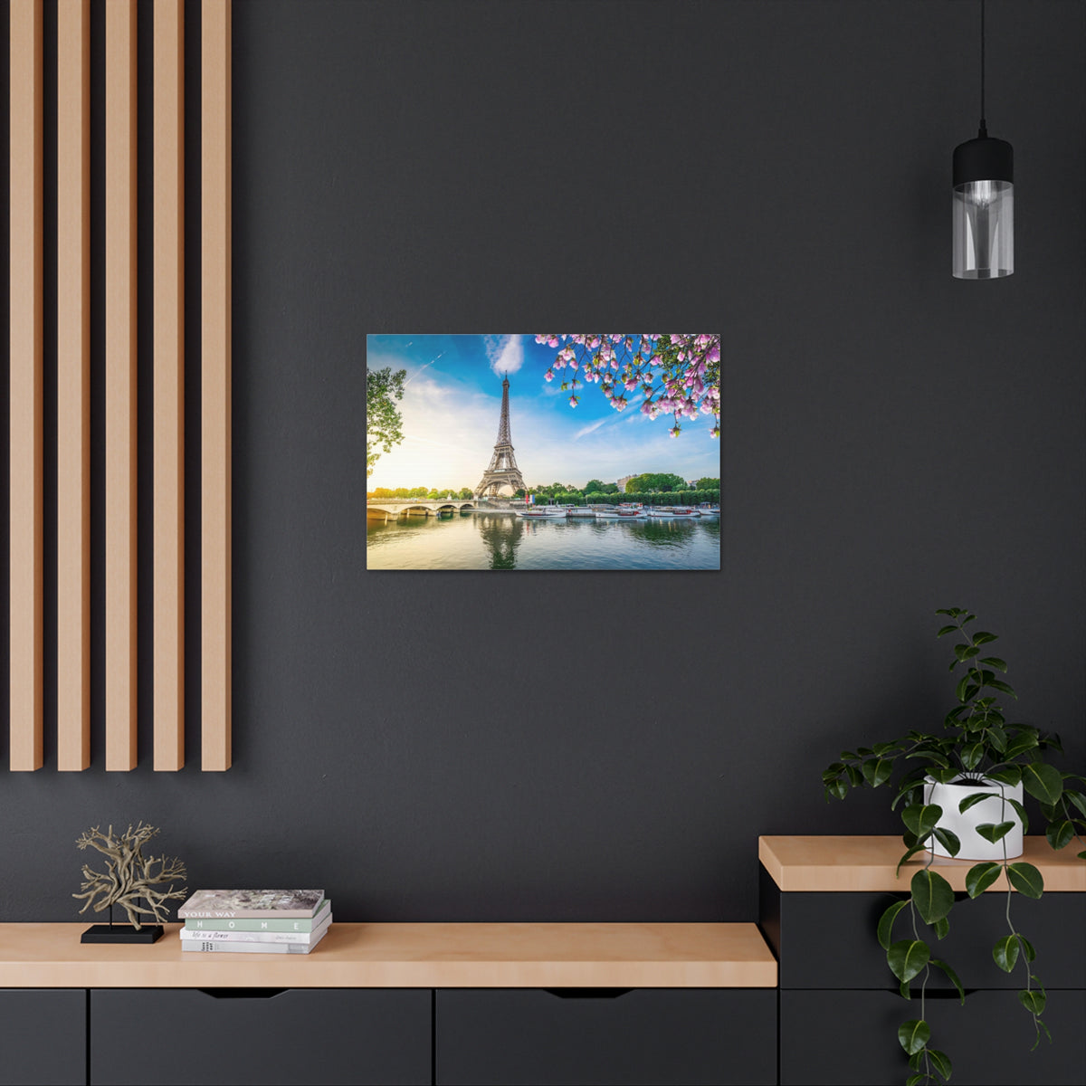 Fantastic View Eiffel Tower France Canvas Artwork High-Quality Breathtaking French City for Home Decor Ready to Hang-Express Your Love Gifts