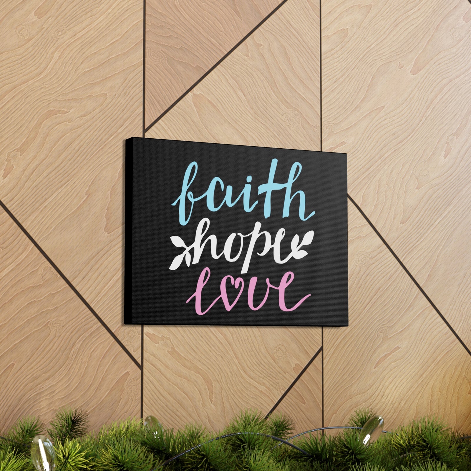Scripture Walls Faith Hope Love Colors 1 Corinthians 13:13 Christian Wall Art Bible Verse Print Ready To Hang-Express Your Love Gifts