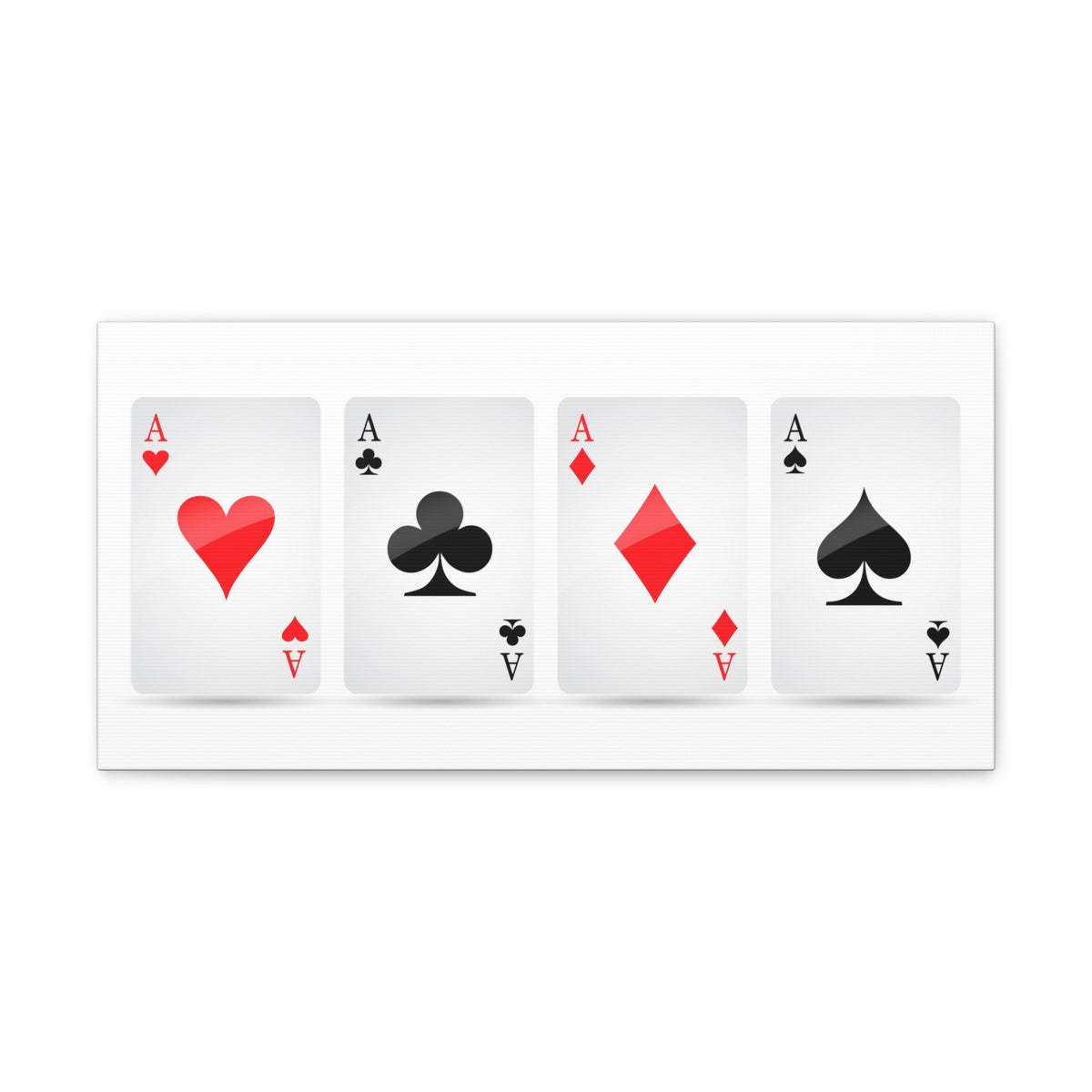 Ace Card Suit Playing Card Canvas Wall Art for Home Decor Ready-to-Hang-Express Your Love Gifts
