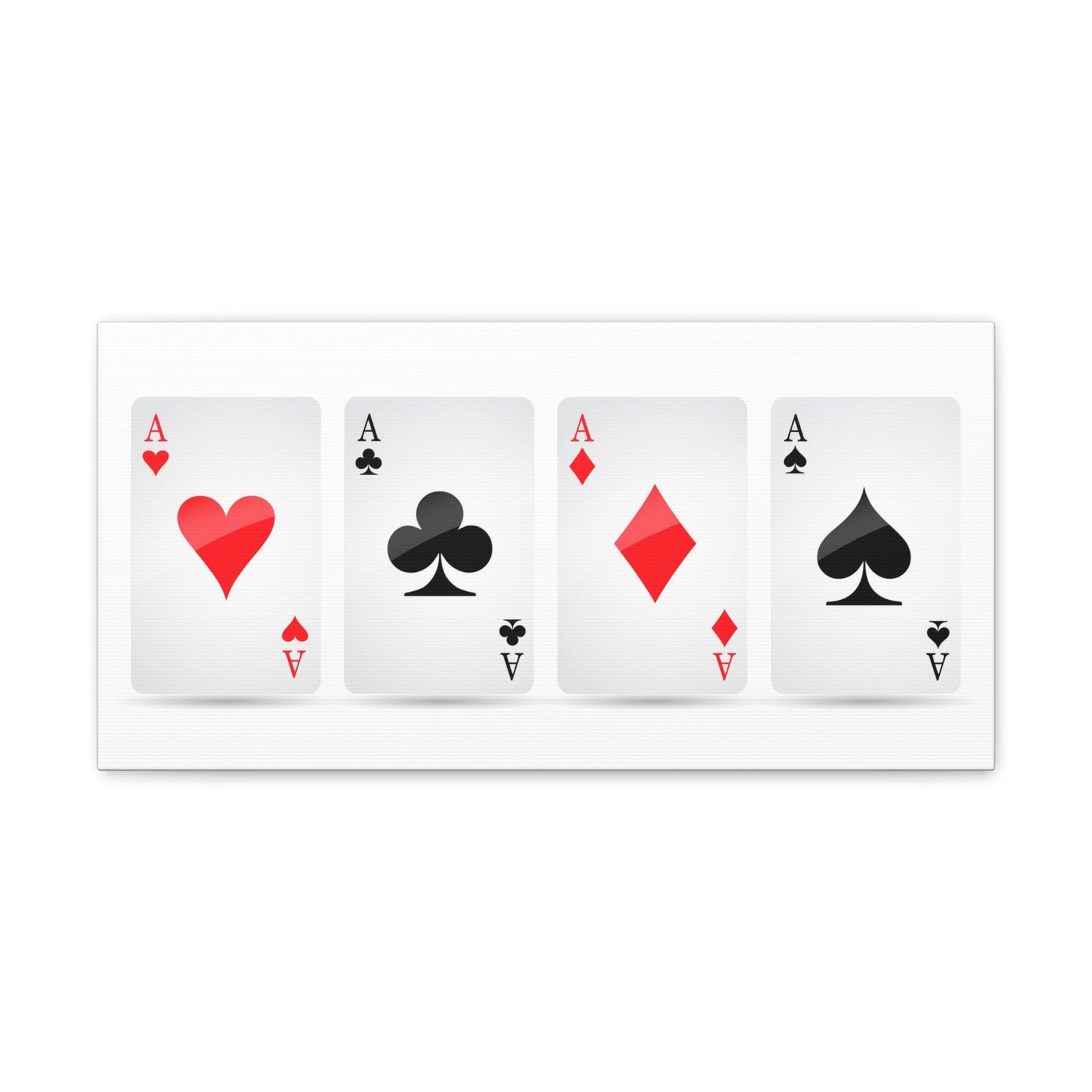 Ace Card Suit Playing Card Canvas Wall Art for Home Decor Ready-to-Hang-Express Your Love Gifts
