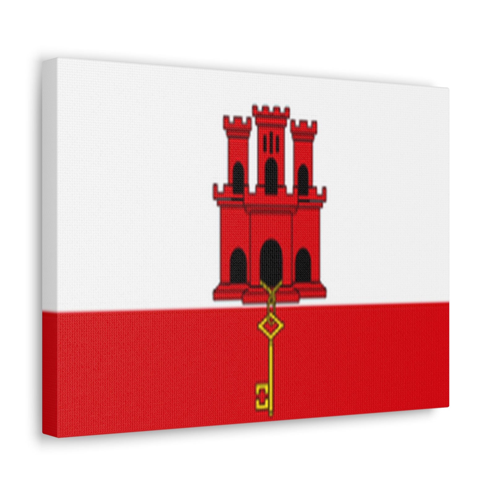 Gibraltar Country Flag Canvas Vibrant Wall Art Unframed Home Decor-Express Your Love Gifts
