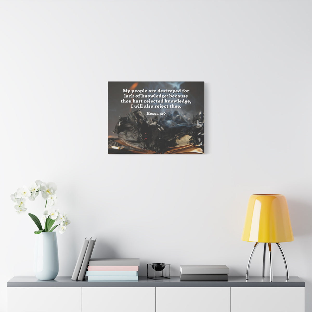 Scripture Walls My People Hosea 4:6 Bible Verse Canvas Christian Wall Art Ready to Hang-Express Your Love Gifts