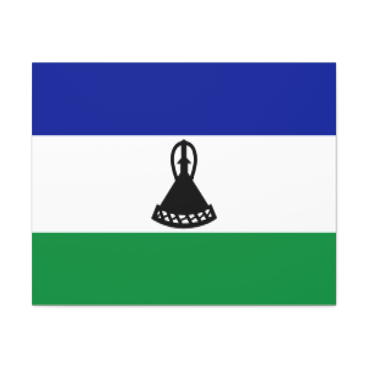Lesotho Country Flag Canvas Vibrant Wall Art Unframed Home Decor-Express Your Love Gifts