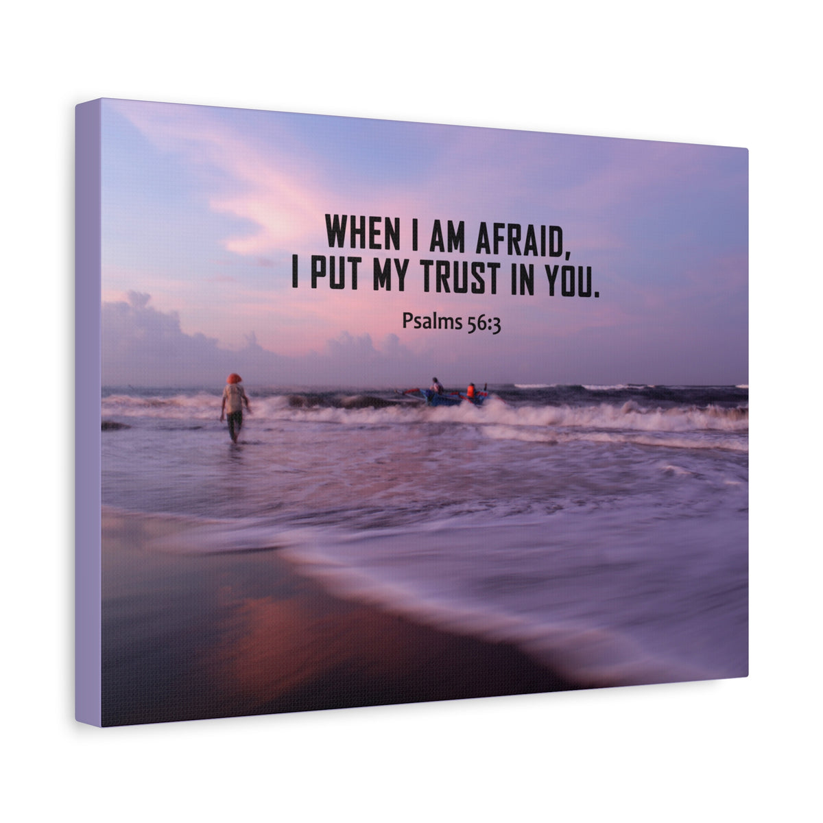 Scripture Canvas My Trust In You Psalm 56:3 Christian Wall Art Bible Verse Print Ready to Hang-Express Your Love Gifts