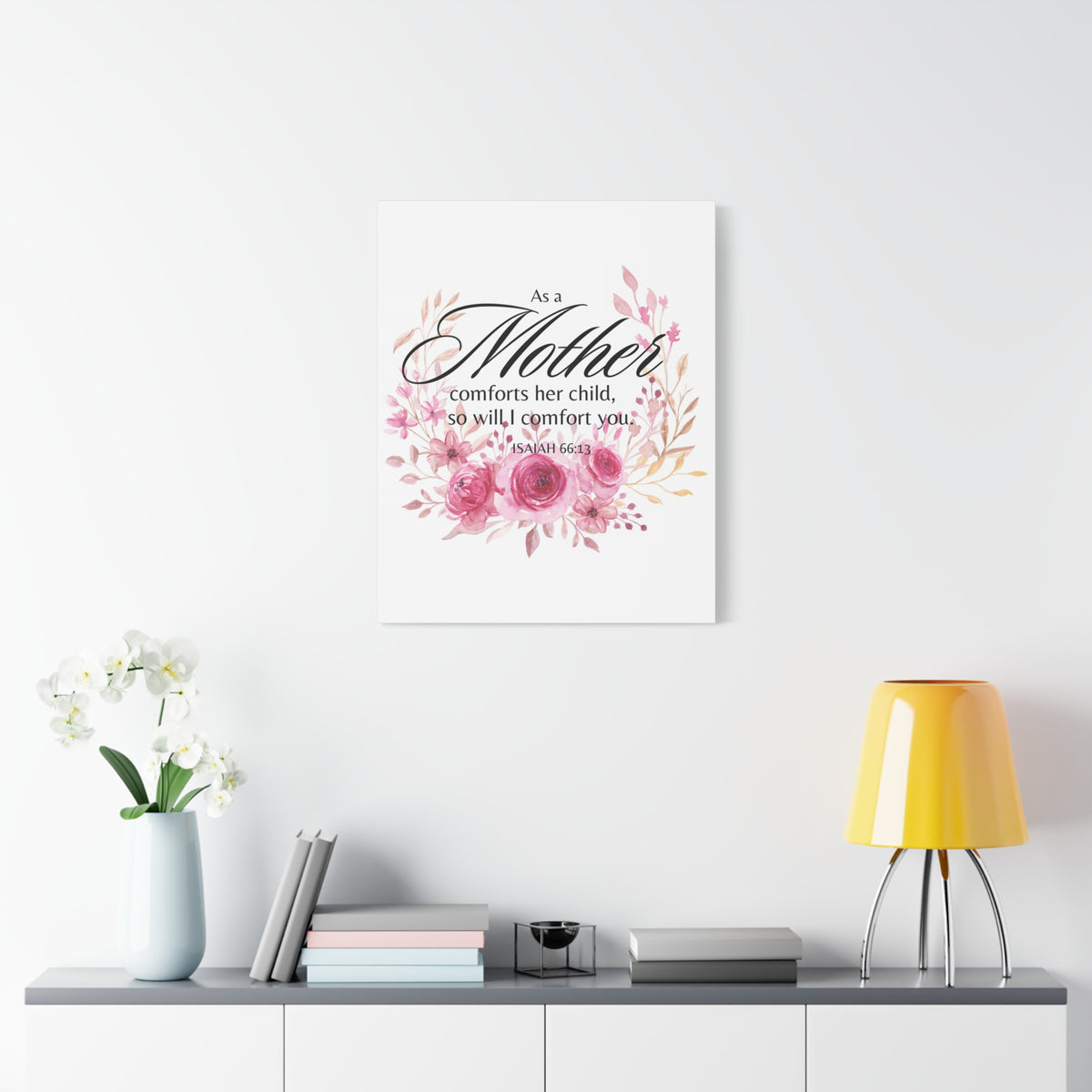 Scripture Walls Isaiah 66:13 I Will Comfort You Bible Verse Canvas Christian Wall Art Ready to Hang Unframed-Express Your Love Gifts