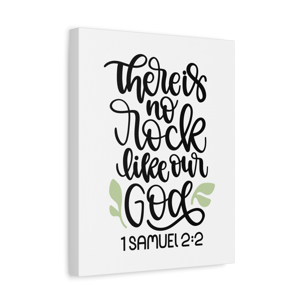 Scripture Canvas Our God 1 Samuel 2:2 Christian Wall Art Bible Verse Print Ready to Hang-Express Your Love Gifts