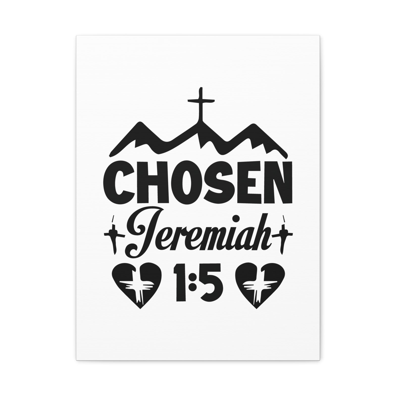 Scripture Walls Jeremiah 1:5 Chosen Bible Verse Canvas Christian Wall Art Ready to Hang Unframed-Express Your Love Gifts