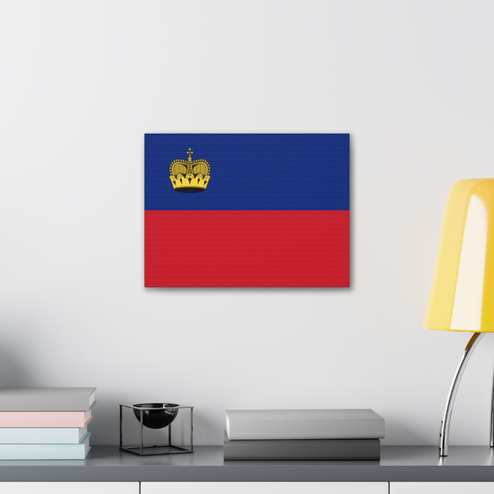 Liechtenstein Country Flag Canvas Vibrant Wall Art Unframed Home Decor-Express Your Love Gifts