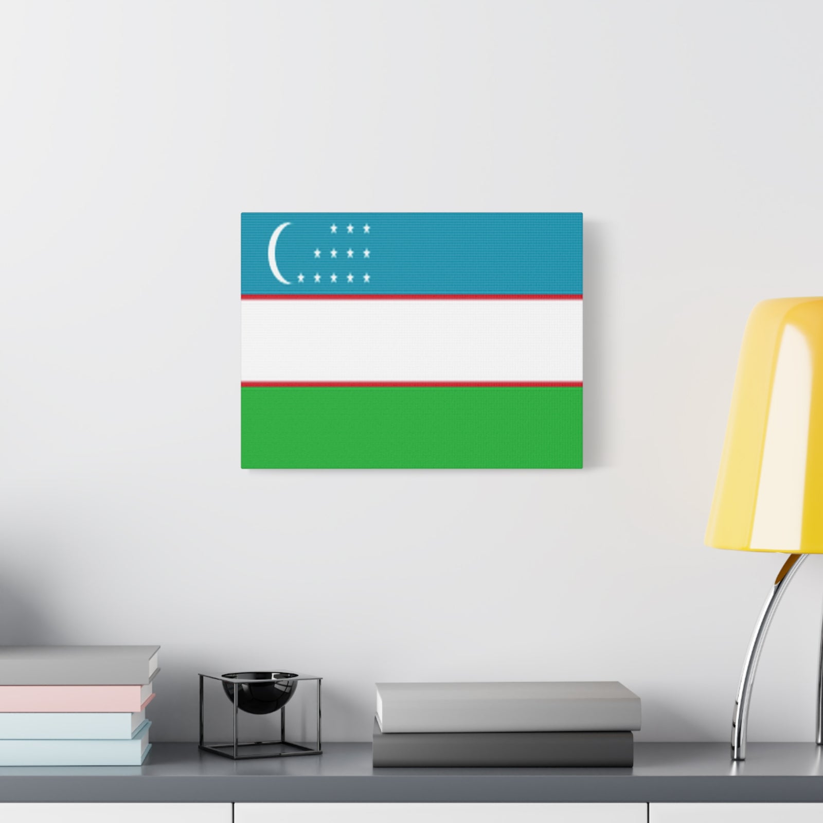 Uzbekistan Country Flag Canvas Vibrant Wall Art Unframed Home Decor-Express Your Love Gifts