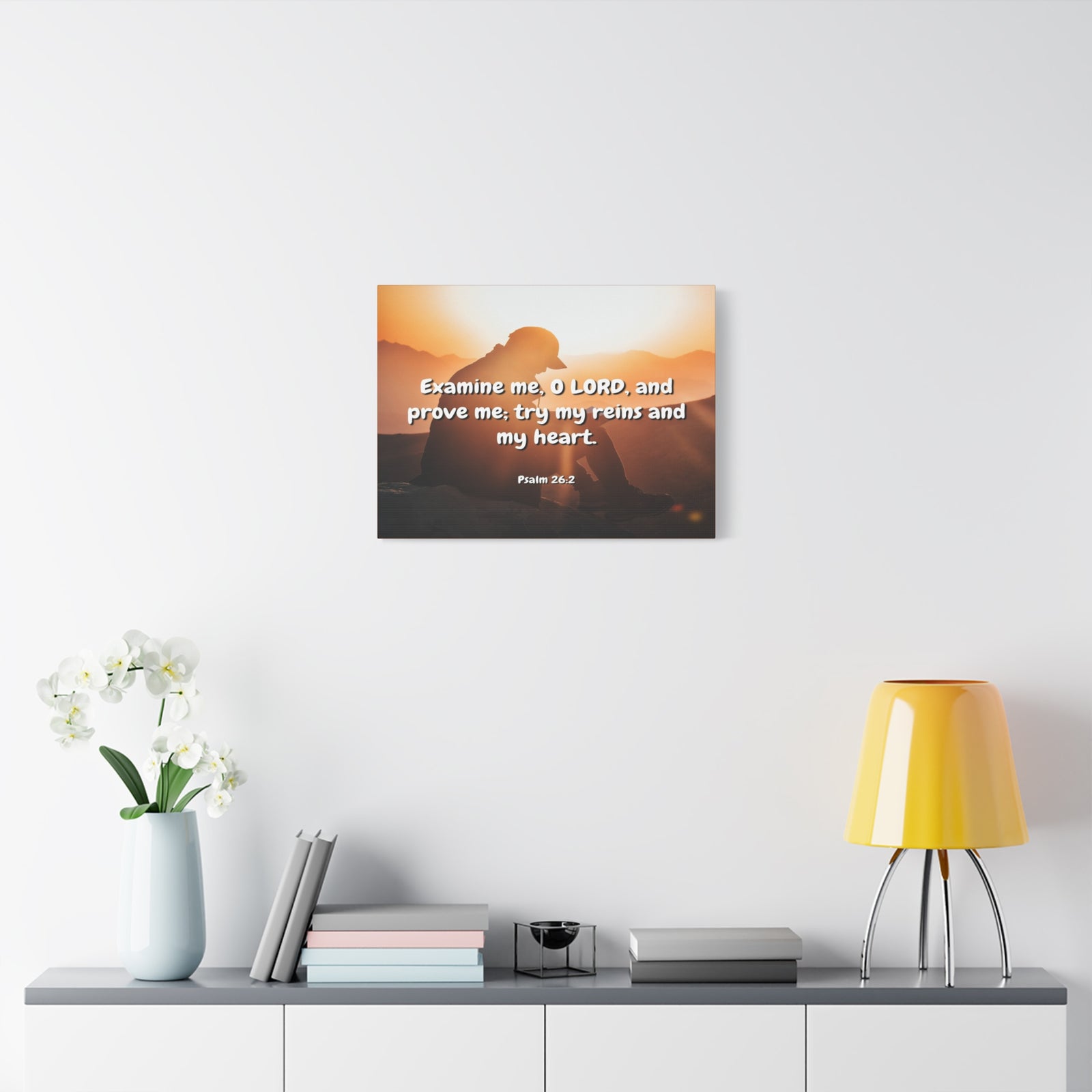 Scripture Canvas Prove Me Psalms 26:2 Christian Wall Art Bible Verse Print Ready to Hang-Express Your Love Gifts