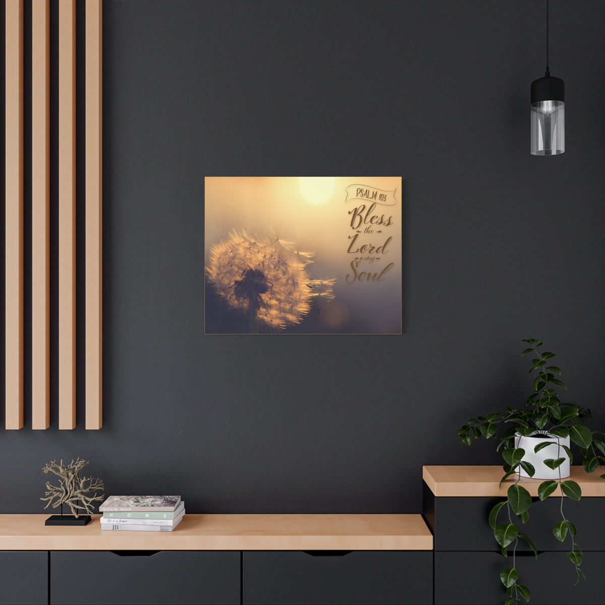 Scripture Walls Bless The Lord Psalm 103 Bible Verse Canvas Christian Wall Art Ready to Hang-Express Your Love Gifts