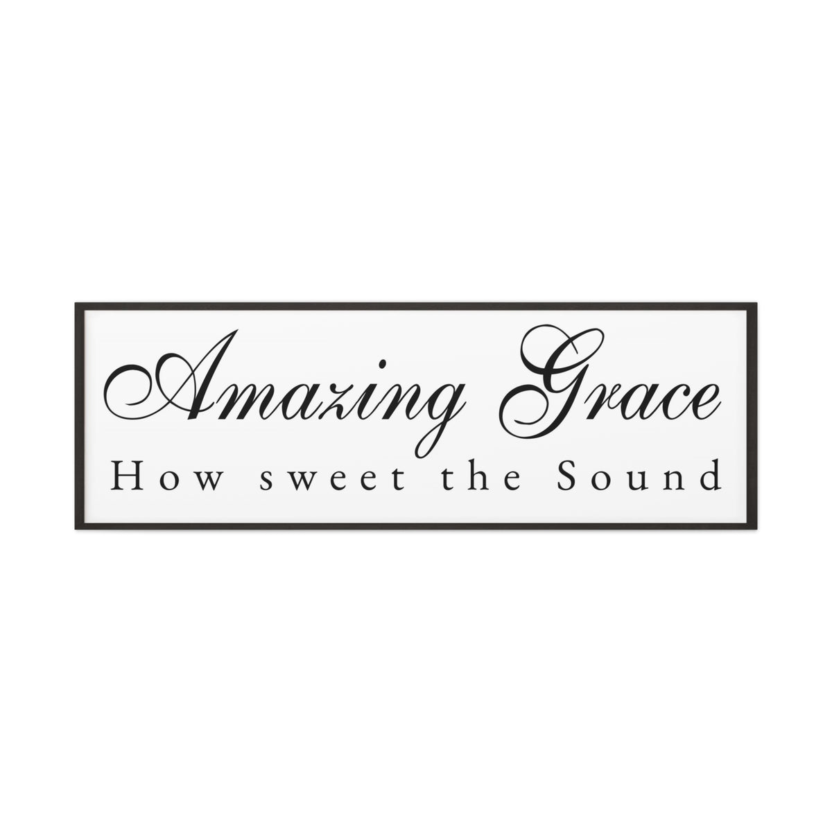 Scripture Walls Amazing Grace White Bible Verse Canvas Christian Wall Art Ready to Hang Unframed-Express Your Love Gifts
