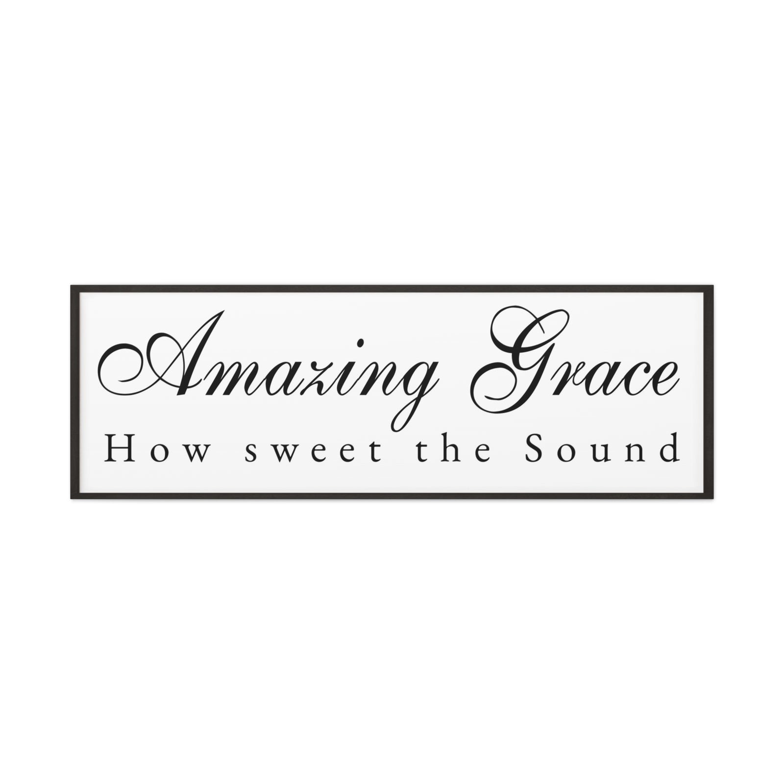 Scripture Walls Amazing Grace White Bible Verse Canvas Christian Wall Art Ready to Hang Unframed-Express Your Love Gifts