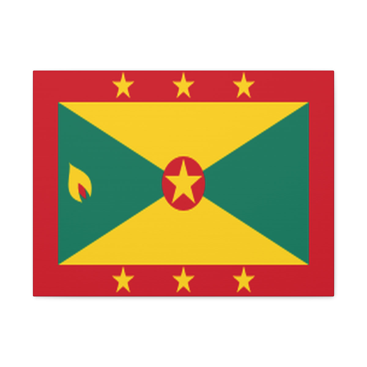 Grenada Country Flag Canvas Vibrant Wall Art Unframed Home Decor-Express Your Love Gifts