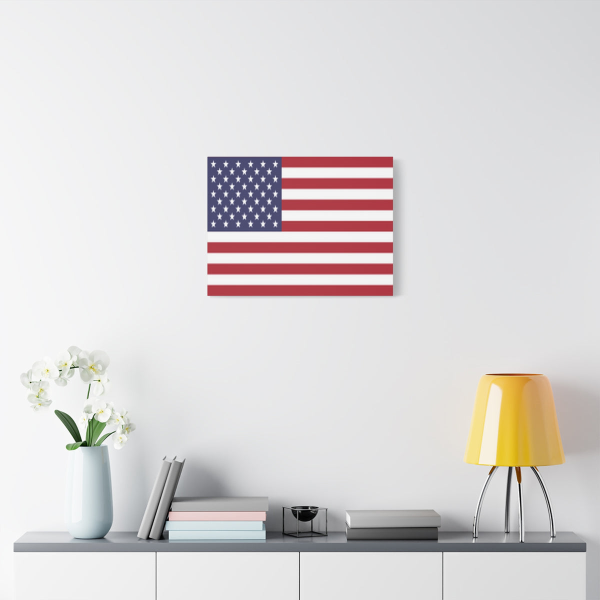 United States Country Flag Canvas Vibrant Wall Art Unframed Home Decor-Express Your Love Gifts
