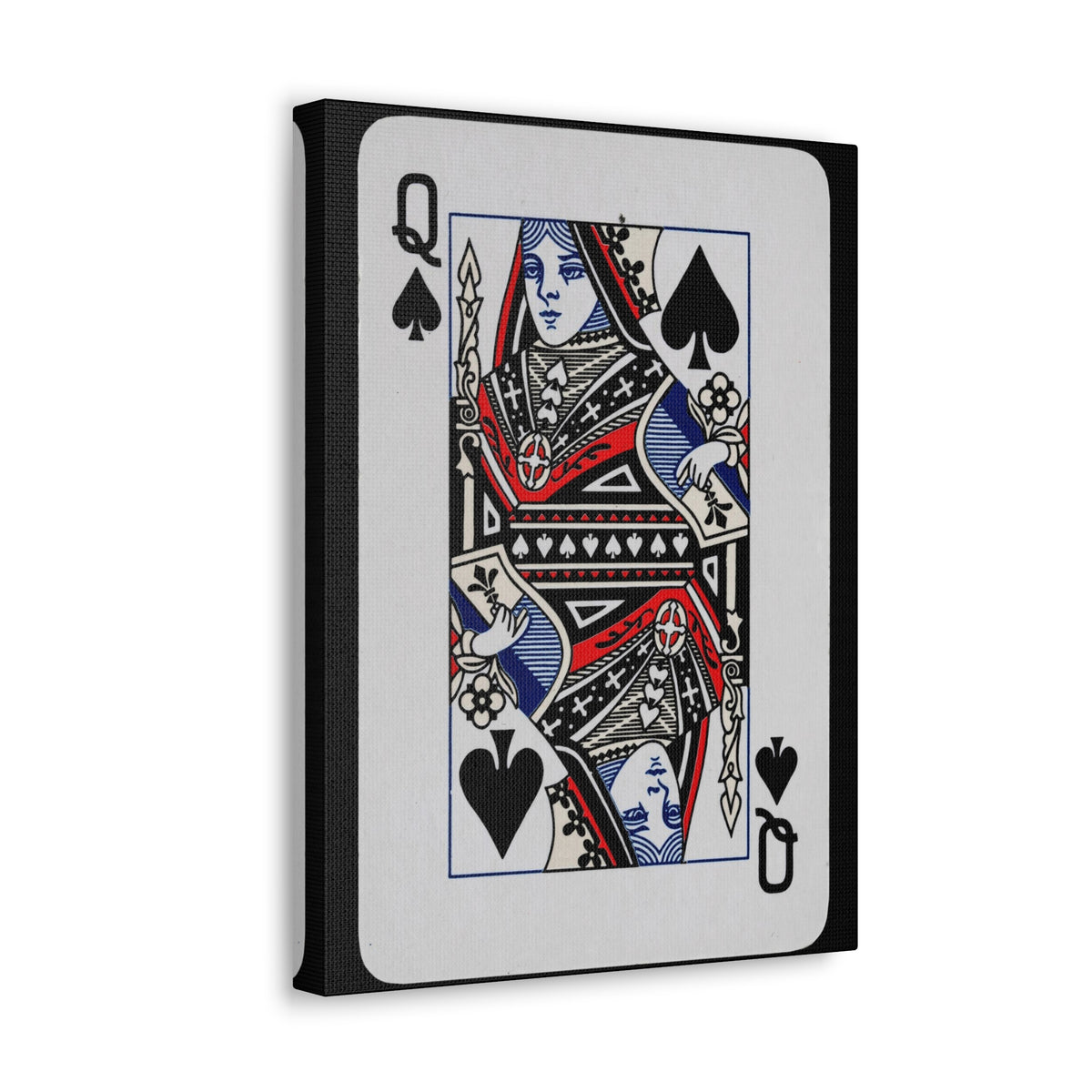 Queen of Spades Playing Card Canvas Wall Art for Home Decor Ready-to-Hang-Express Your Love Gifts