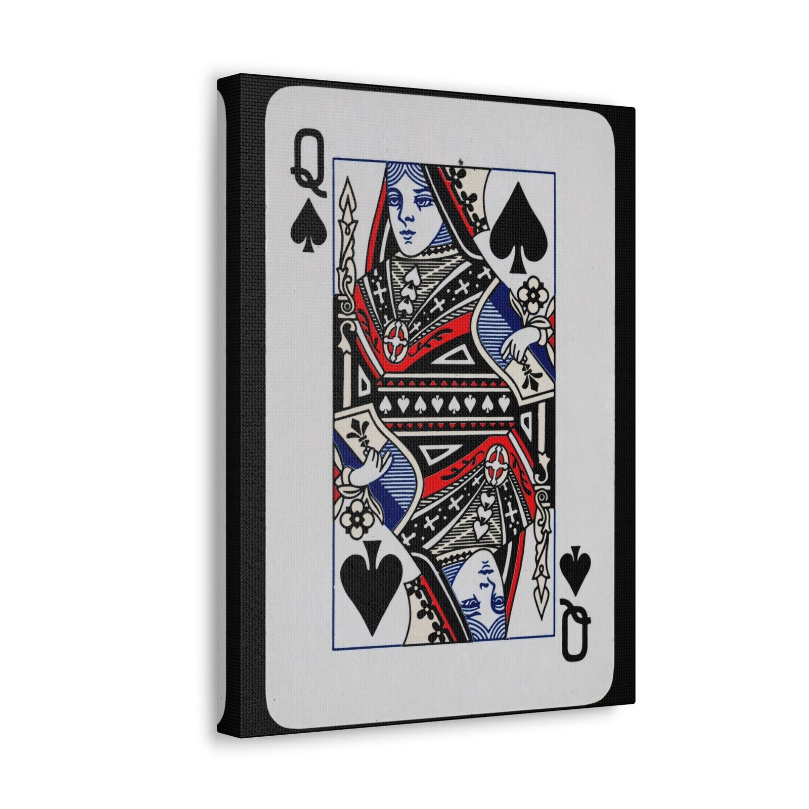 Queen of Spades Playing Card Canvas Wall Art for Home Decor Ready-to-Hang-Express Your Love Gifts