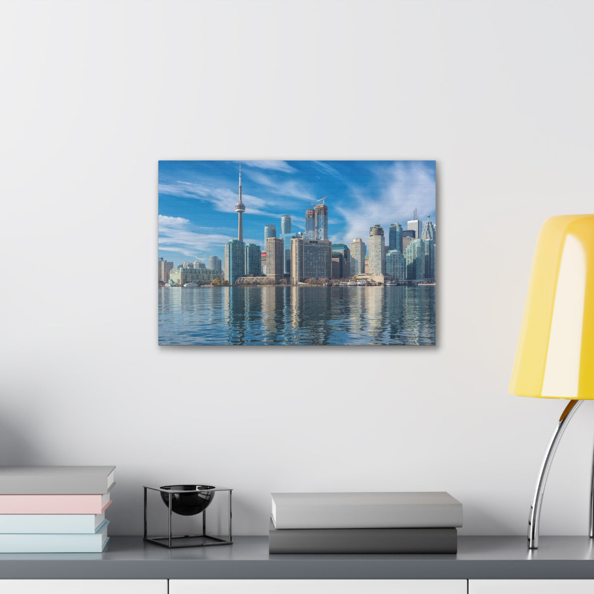 Toronto Daylight Skyline Canvas Artwork High-Quality Breathtaking Stunning Cityscape for Home Decor Ready to Hang-Express Your Love Gifts