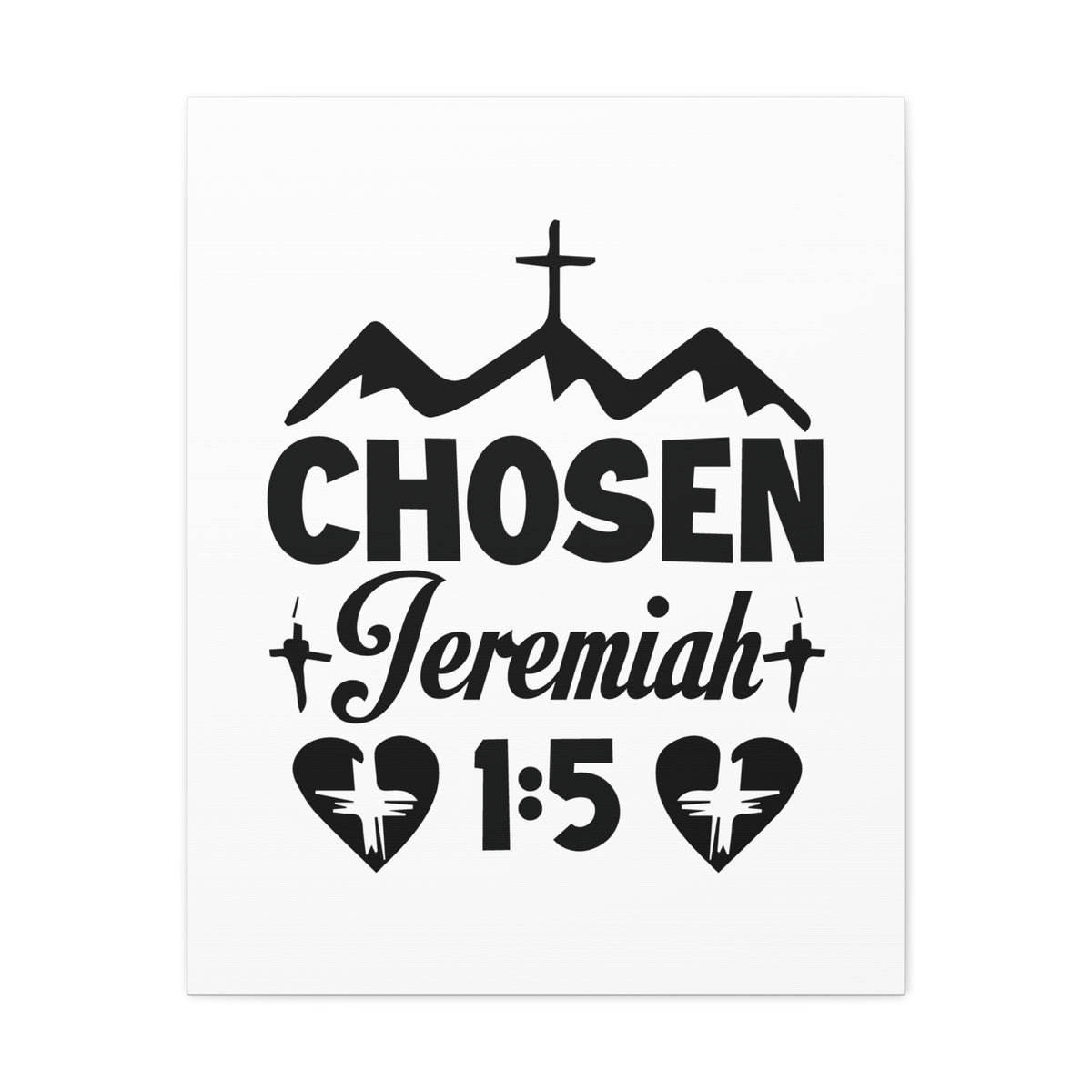 Scripture Walls Jeremiah 1:5 Chosen Bible Verse Canvas Christian Wall Art Ready to Hang Unframed-Express Your Love Gifts