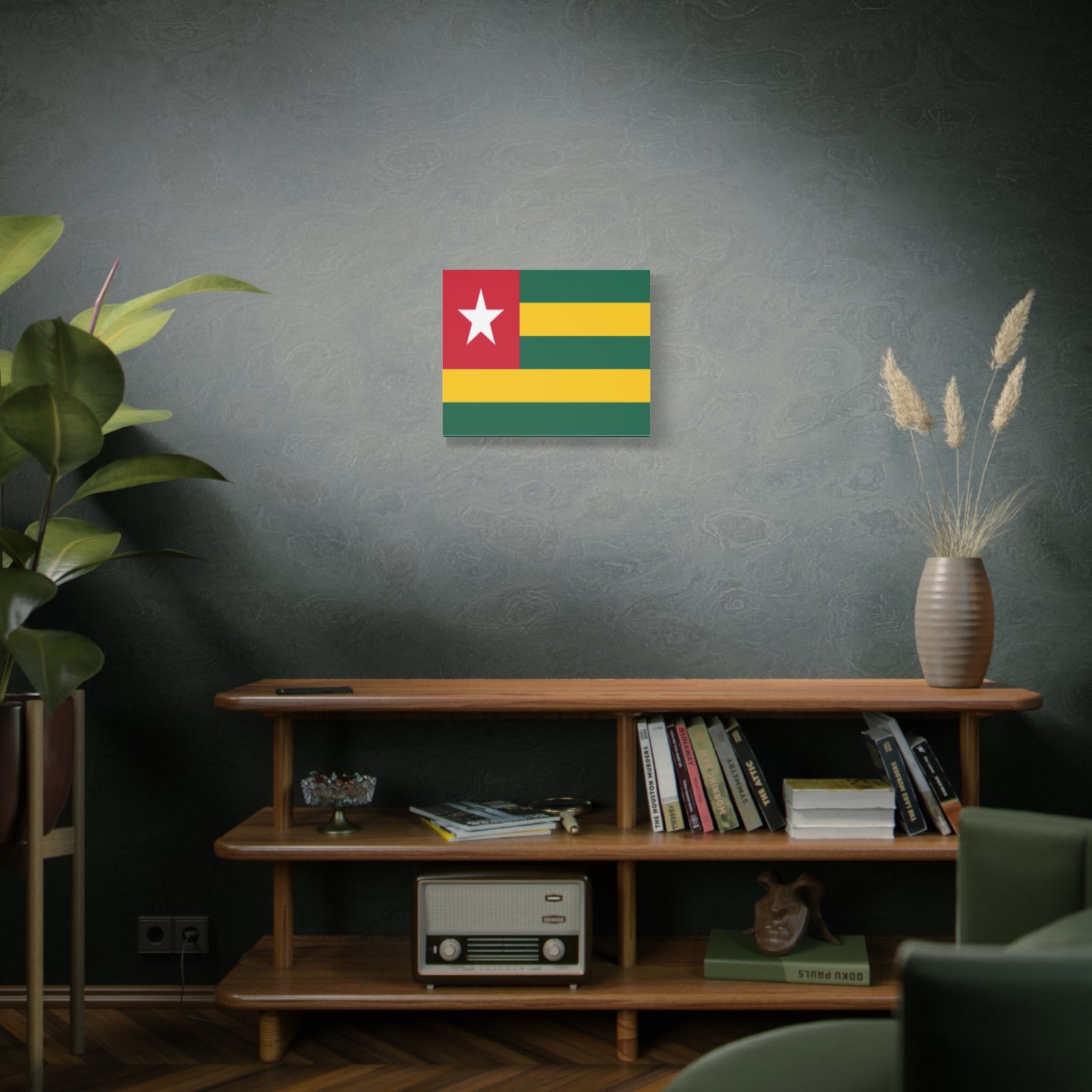 Togo Country Flag Canvas Vibrant Wall Art Unframed Home Decor-Express Your Love Gifts