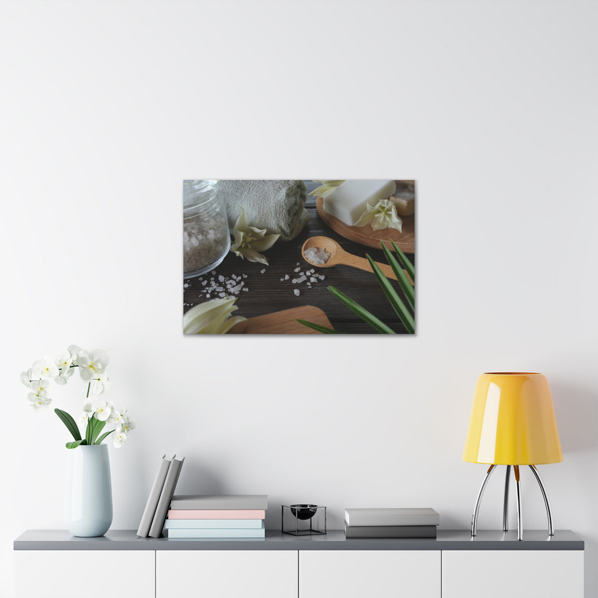 Natural Handmade Soap Forest Floral Nature Photography Canvas Wall Art for Home Decor Ready-to-Hang-Express Your Love Gifts