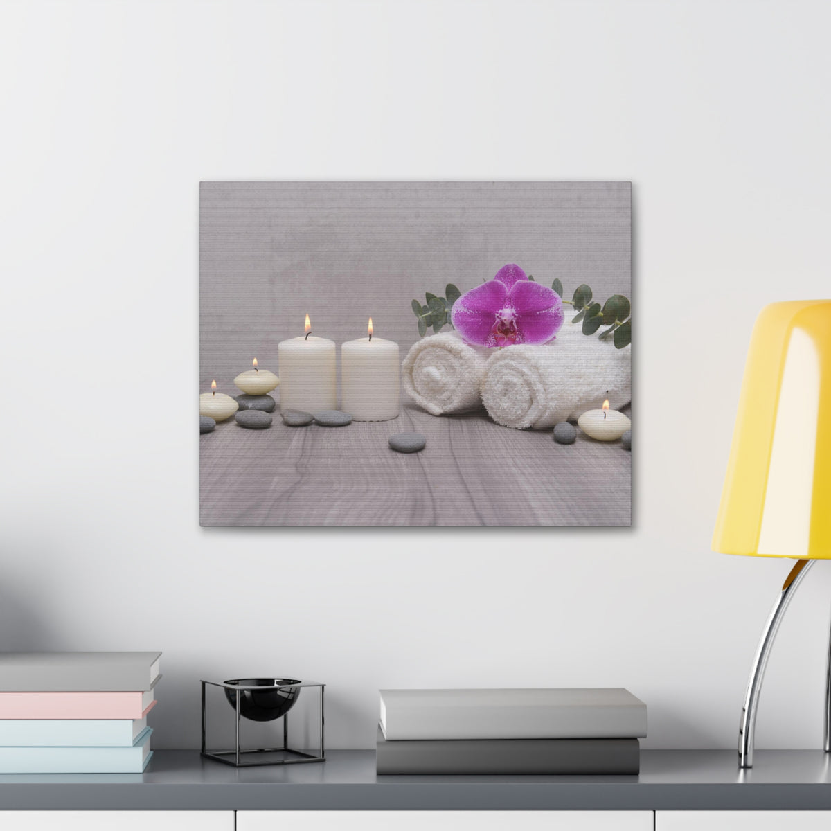 Towel with Green Leaves Forest Floral Nature Photography Canvas Wall Art for Home Decor Ready-to-Hang-Express Your Love Gifts