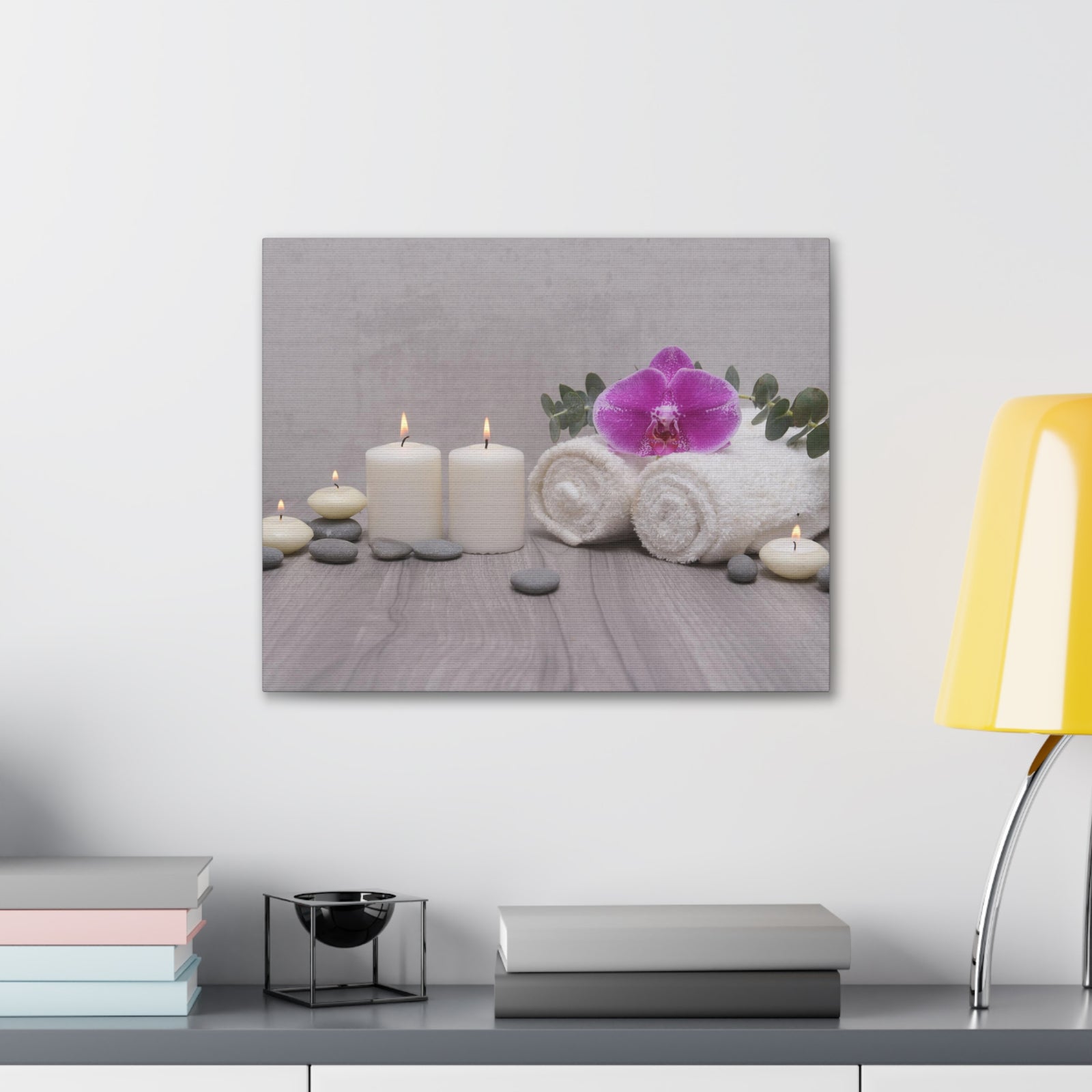 Towel with Green Leaves Forest Floral Nature Photography Canvas Wall Art for Home Decor Ready-to-Hang-Express Your Love Gifts