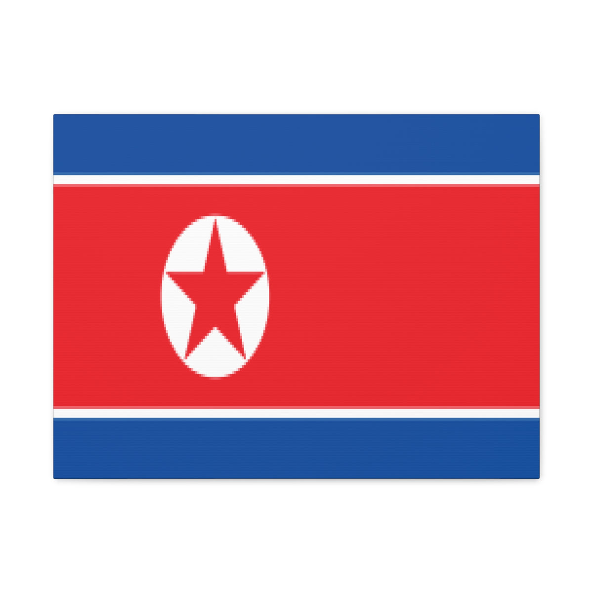 North Korea Country Flag Canvas Vibrant Wall Art Unframed Home Decor-Express Your Love Gifts