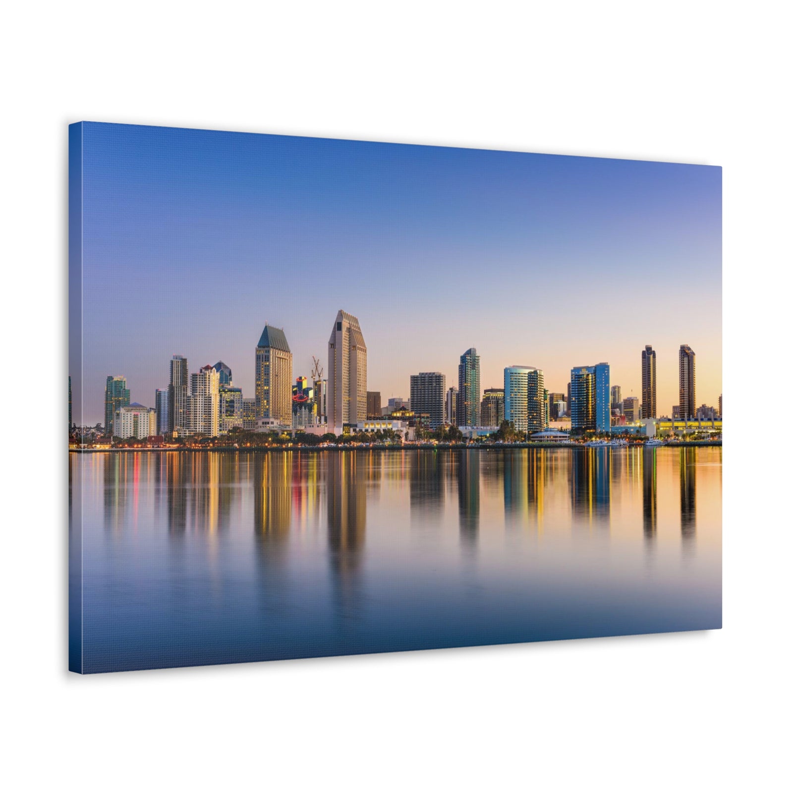 San Diego Daytime Skyline Canvas Artwork High-Quality Breathtaking Stunning Cityscape for Home Decor Ready to Hang-Express Your Love Gifts